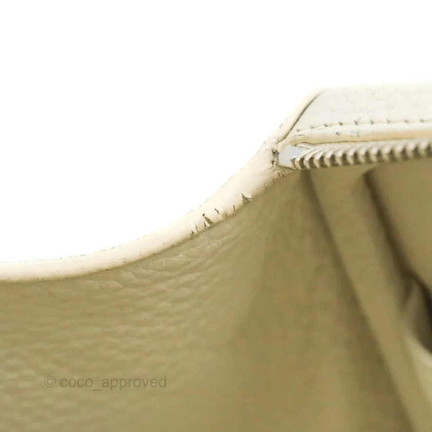 Hermes Lindy 30 White Clemence Palladium Hardware
