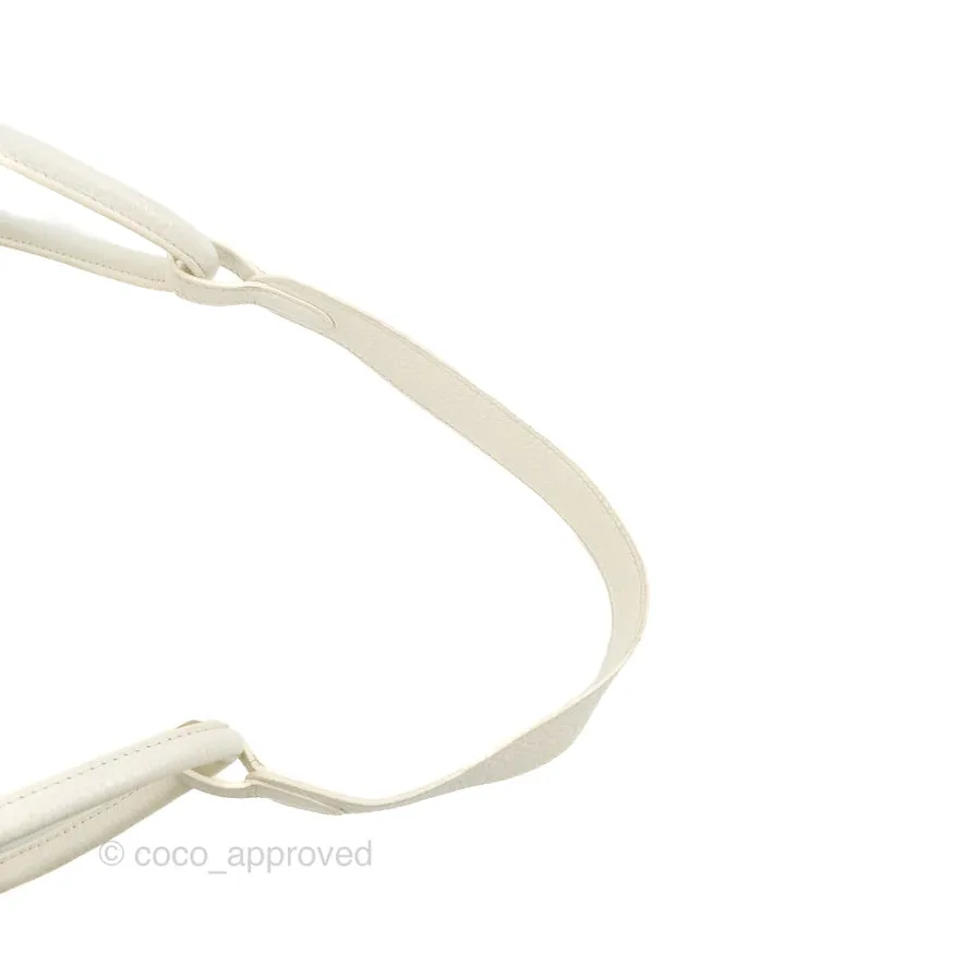 Hermes Lindy 30 White Clemence Palladium Hardware