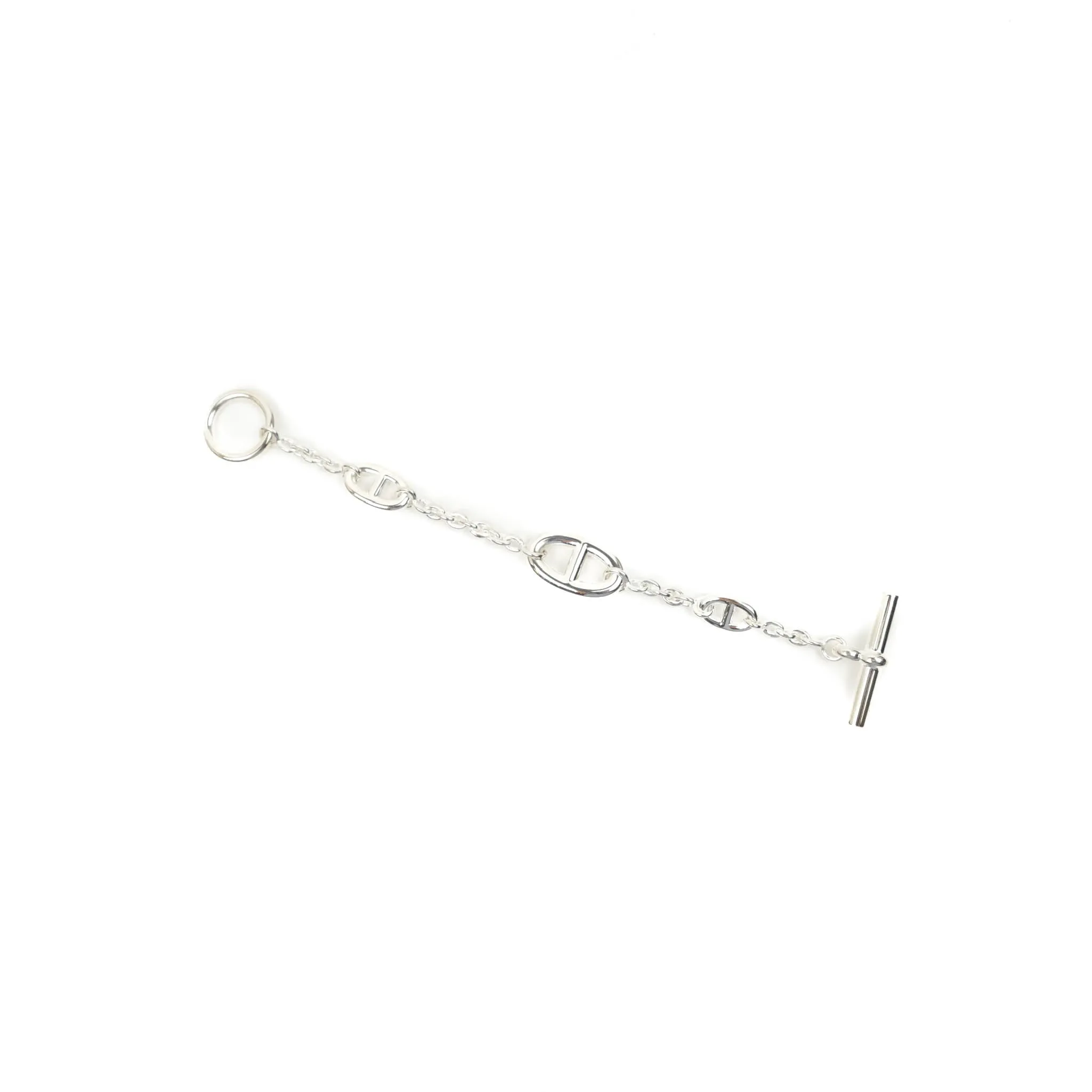 Hermes Medium Chaine d'Ancre Farandole Bracelet Palladium