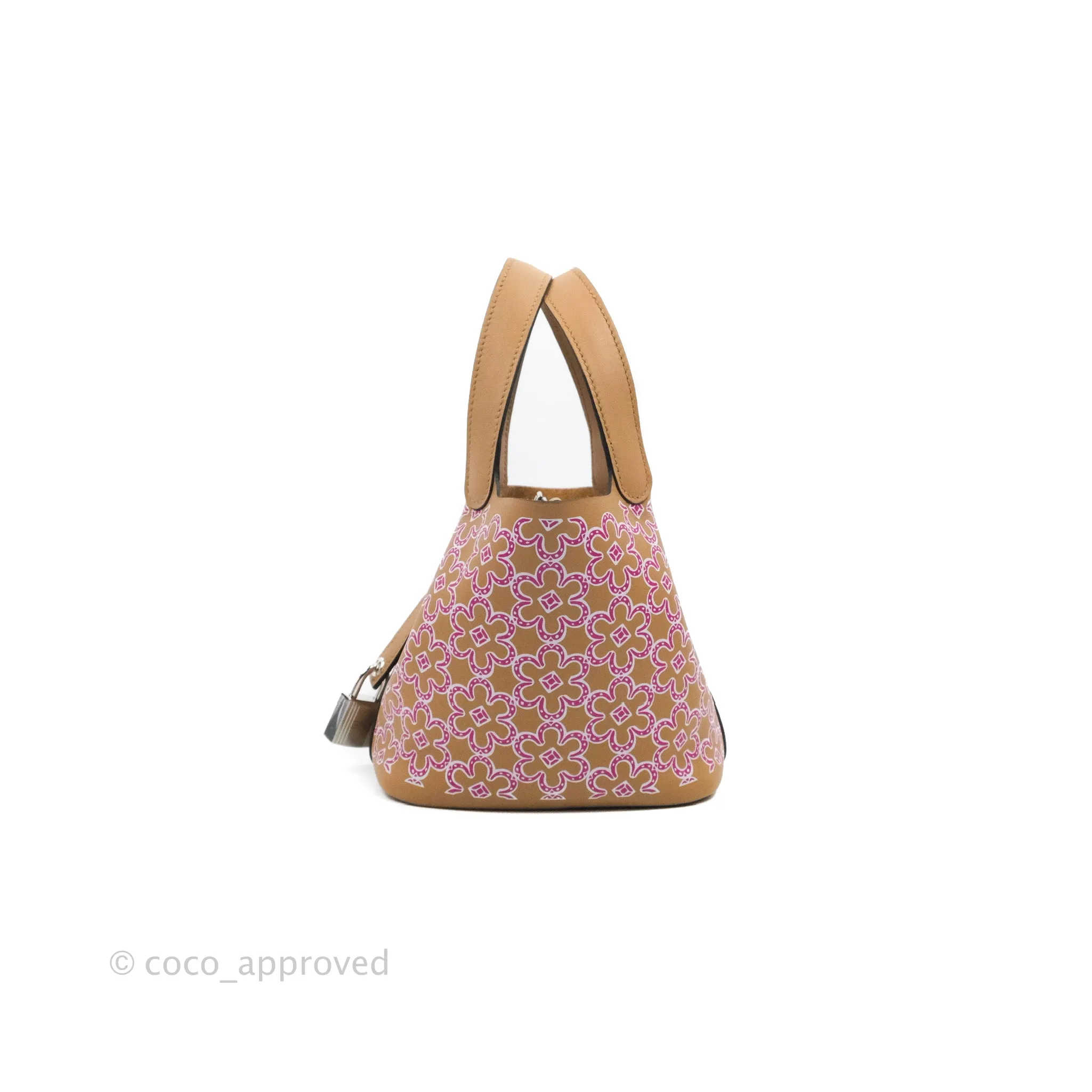 Hermes Micro Picotin 14 Lucky Daisy Chai 0M Swift Palladium Hardware