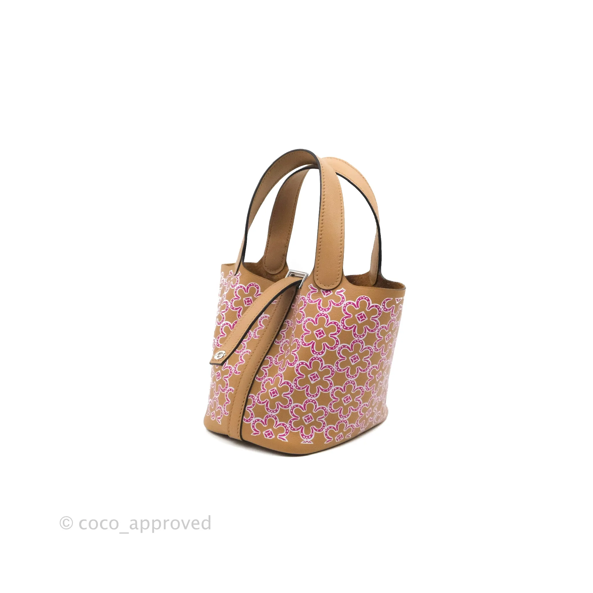 Hermes Micro Picotin 14 Lucky Daisy Chai 0M Swift Palladium Hardware