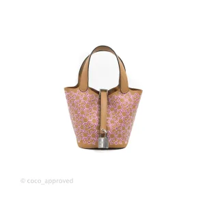 Hermes Micro Picotin 14 Lucky Daisy Chai 0M Swift Palladium Hardware