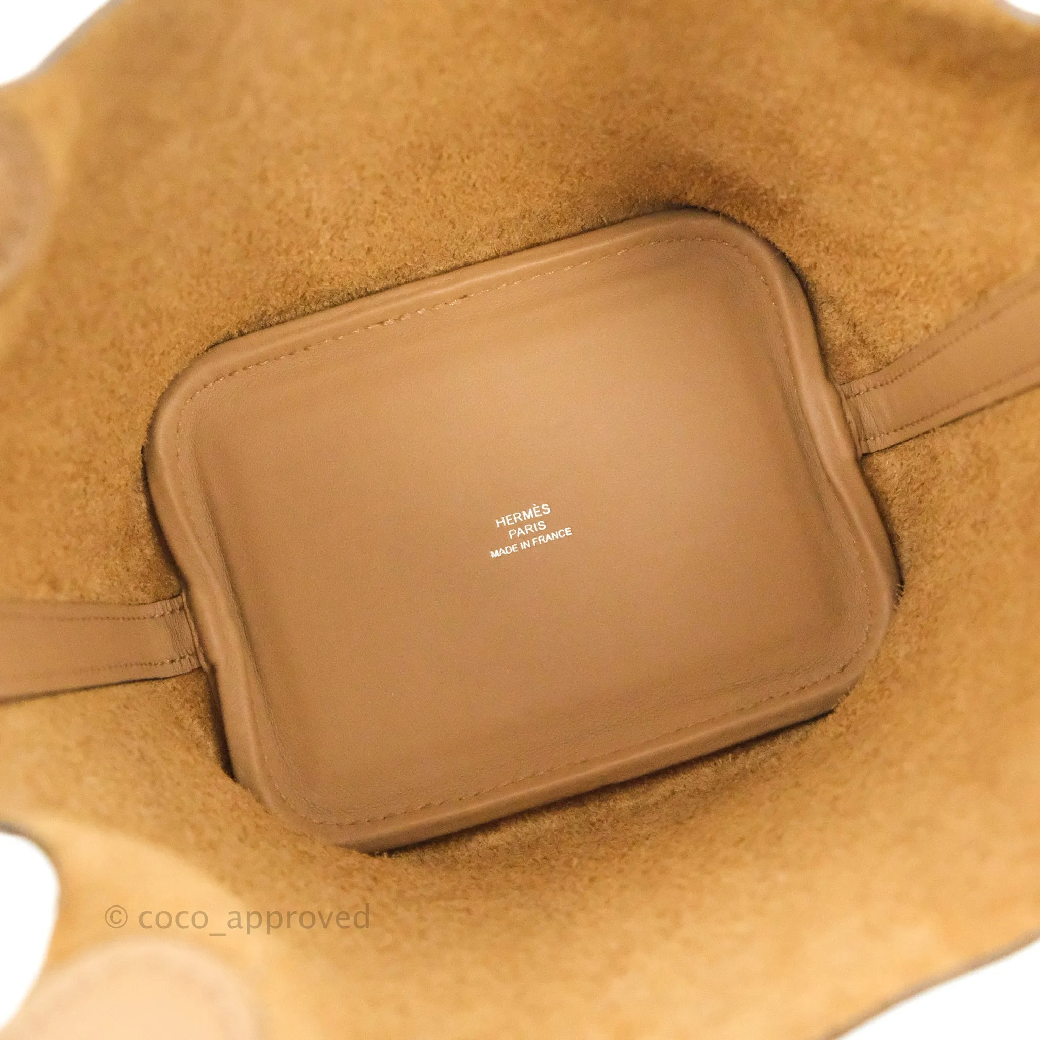 Hermes Micro Picotin 14 Lucky Daisy Chai 0M Swift Palladium Hardware