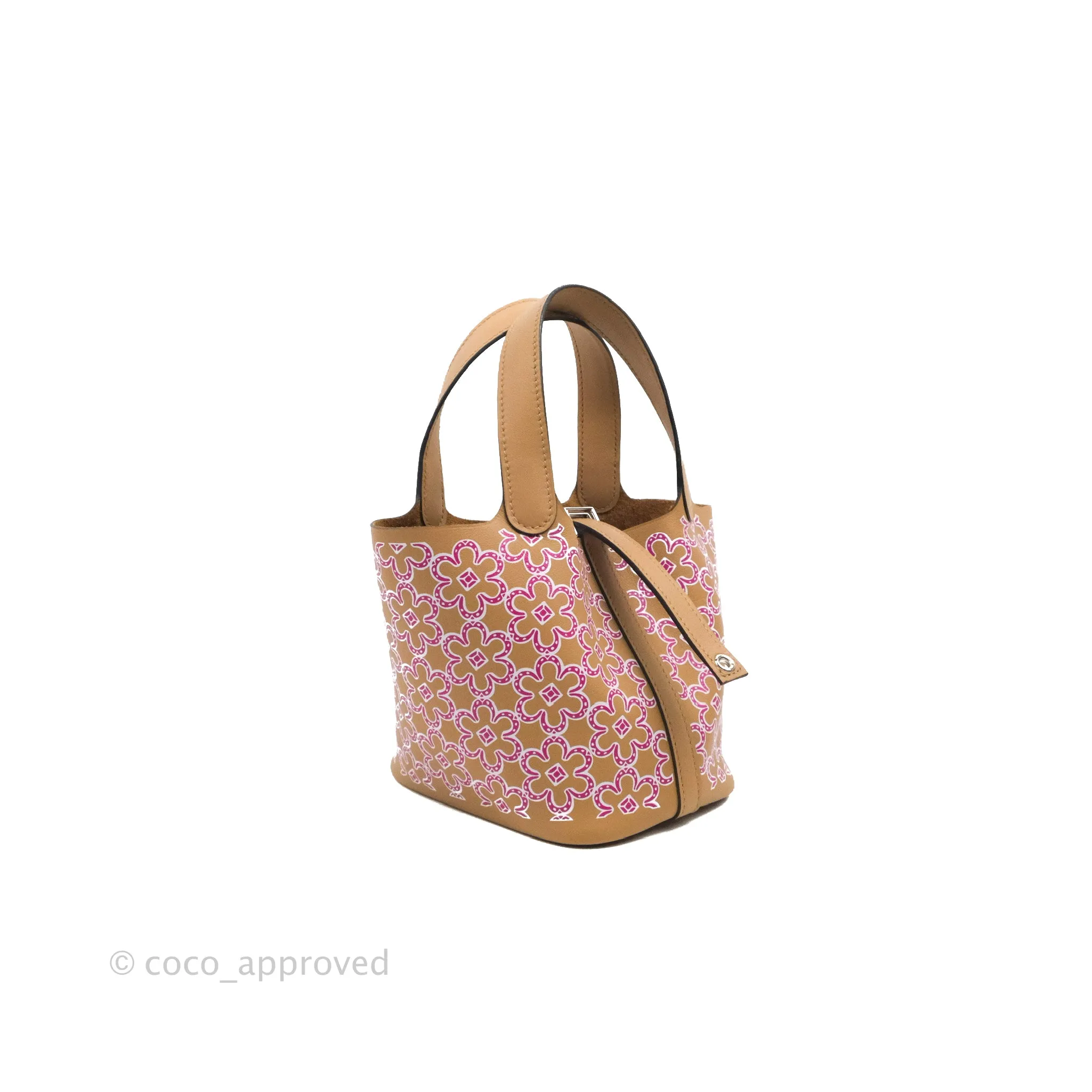 Hermes Micro Picotin 14 Lucky Daisy Chai 0M Swift Palladium Hardware