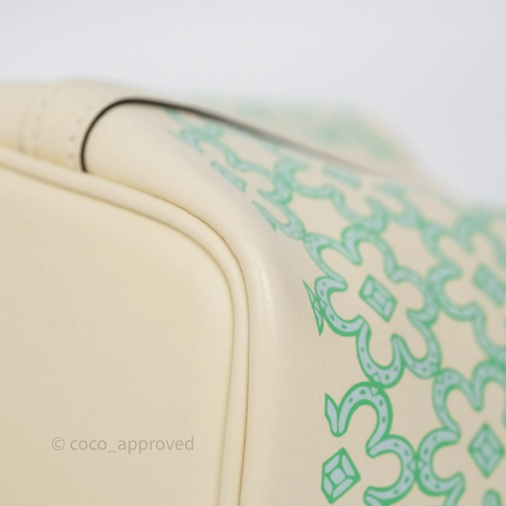 Hermes Micro Picotin 14 Lucky Daisy Nata I2 Vert Swift Palladium Hardware