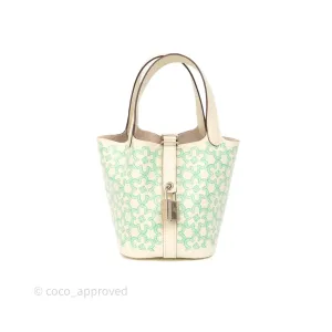 Hermes Micro Picotin 14 Lucky Daisy Nata I2 Vert Swift Palladium Hardware