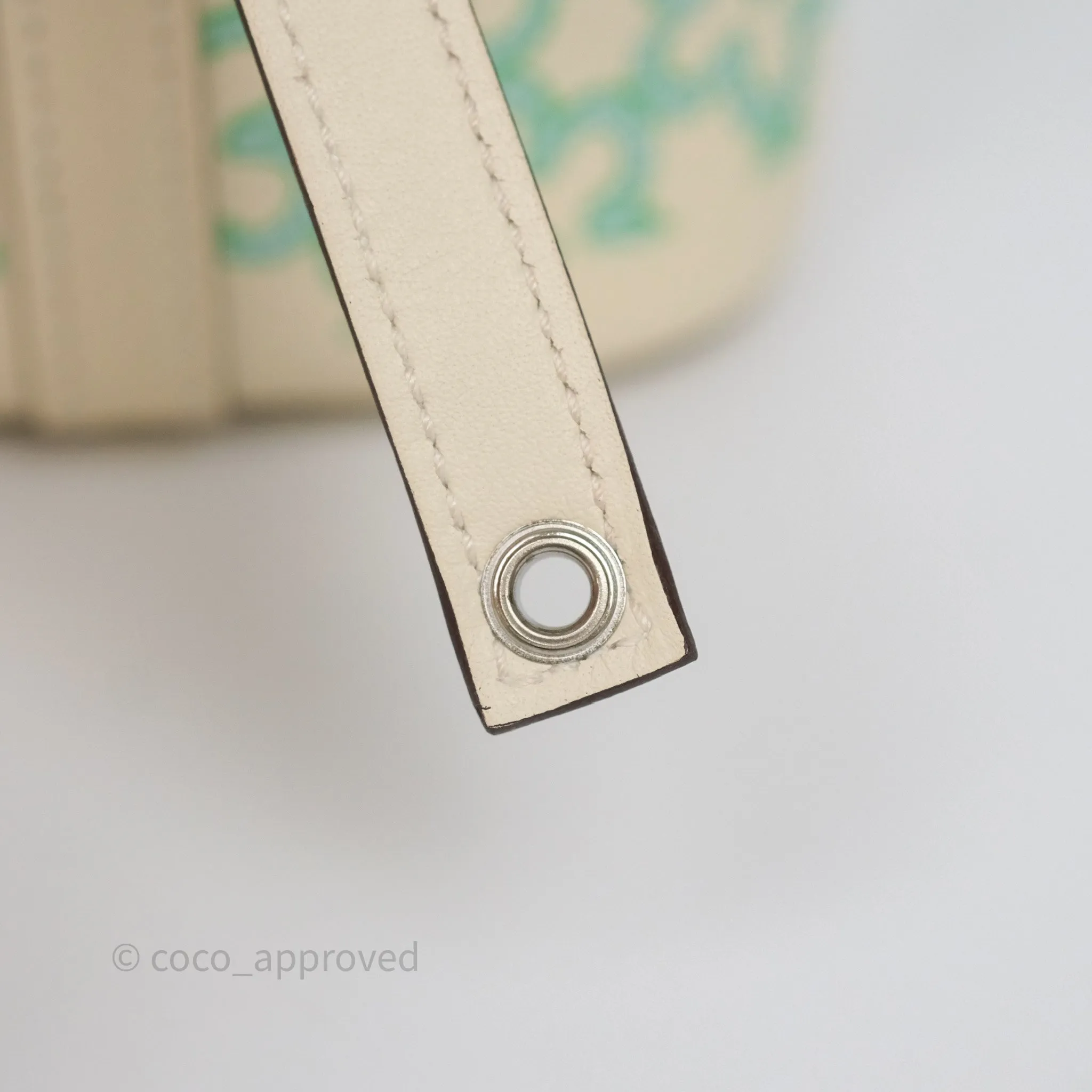 Hermes Micro Picotin 14 Lucky Daisy Nata I2 Vert Swift Palladium Hardware