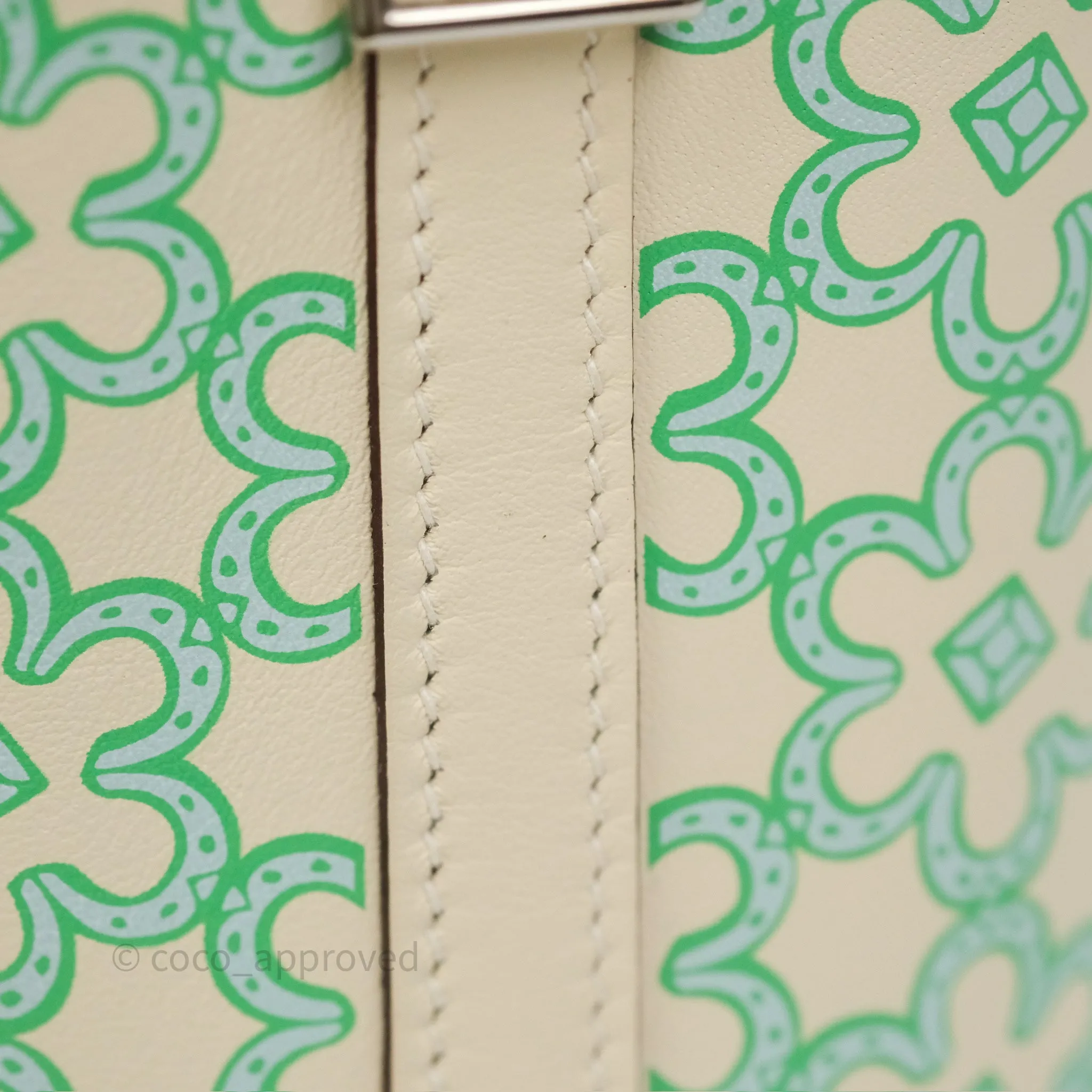 Hermes Micro Picotin 14 Lucky Daisy Nata I2 Vert Swift Palladium Hardware
