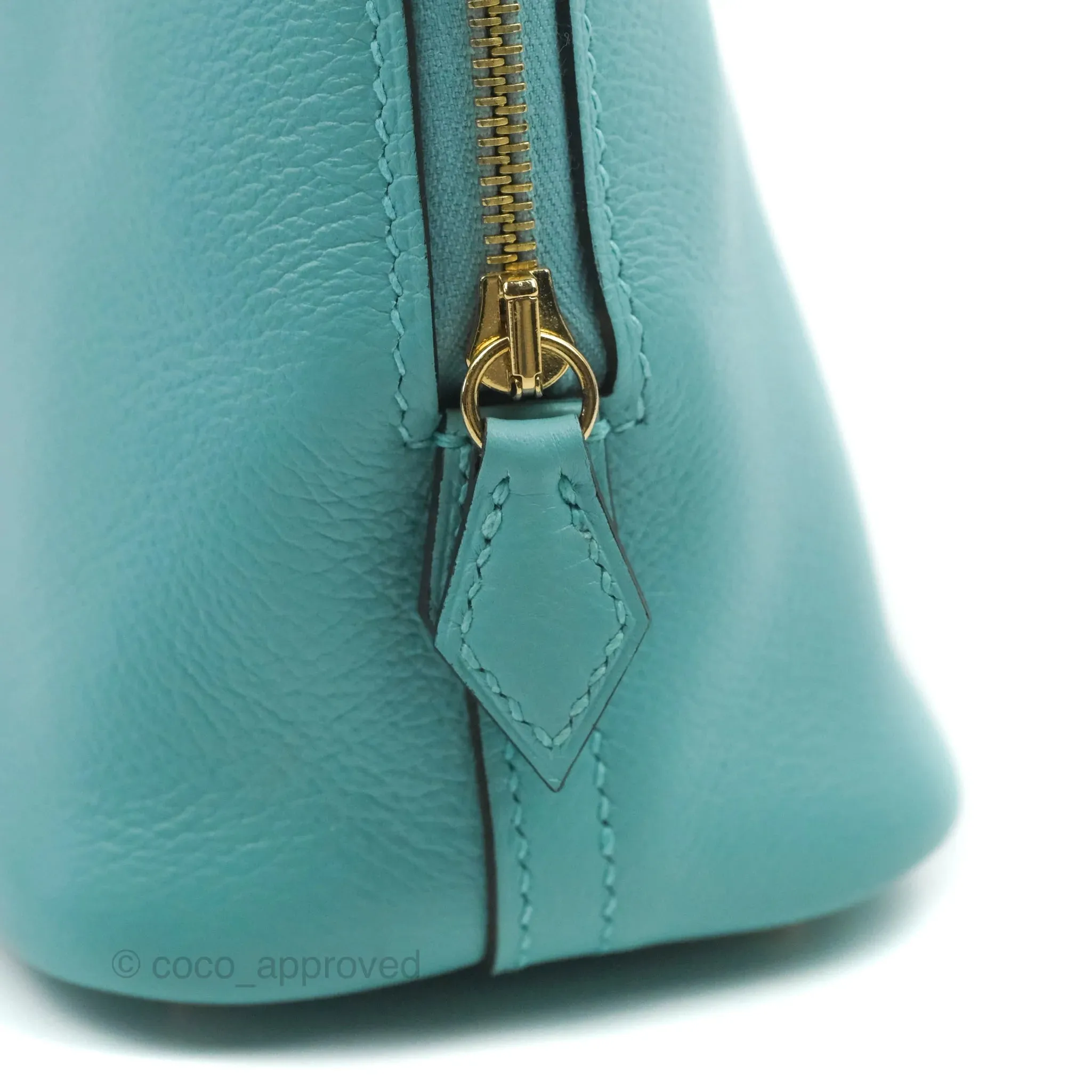 Hermes Mini Bolide 1923 Bag Bleu Atoll Evecolor Gold Hardware