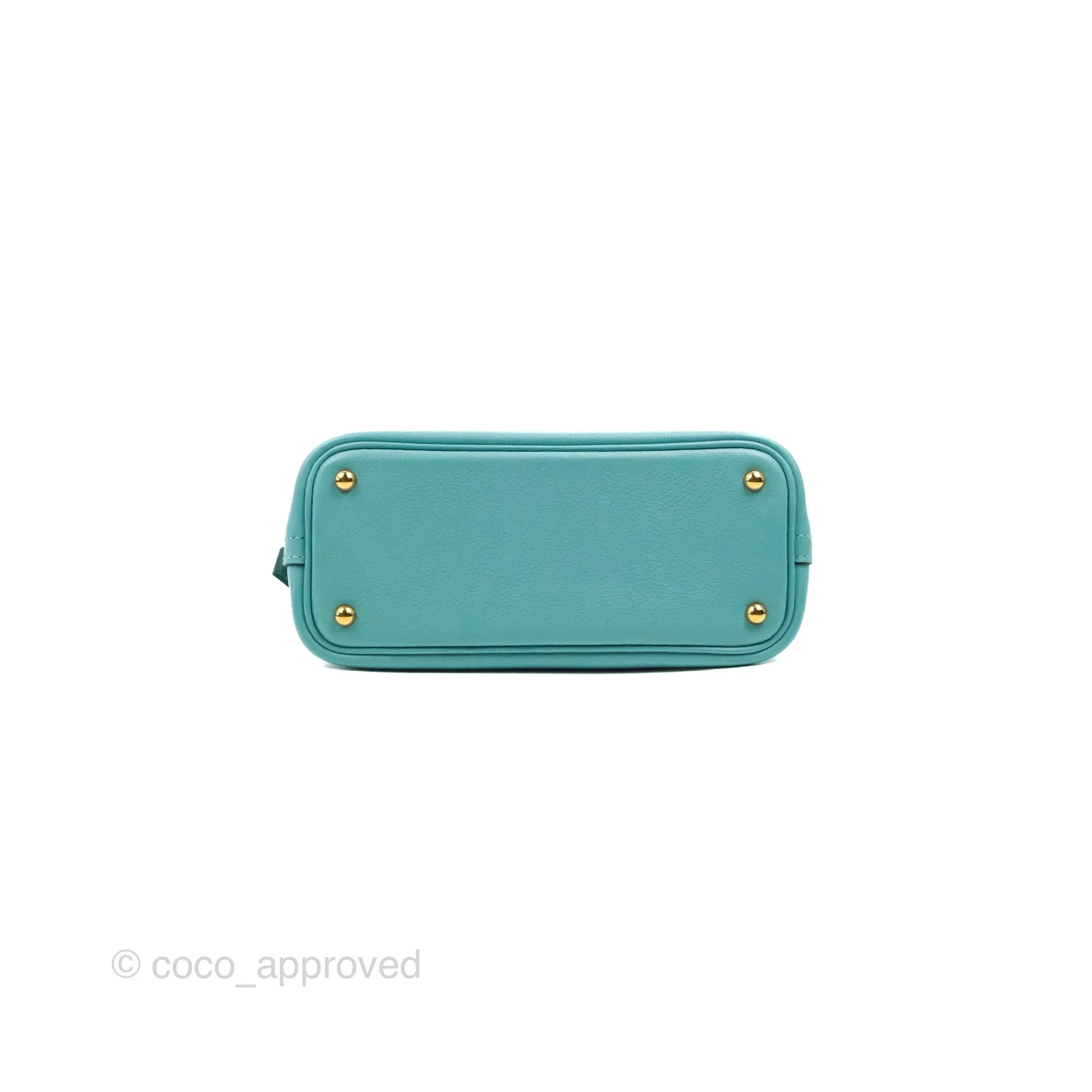 Hermes Mini Bolide 1923 Bag Bleu Atoll Evecolor Gold Hardware