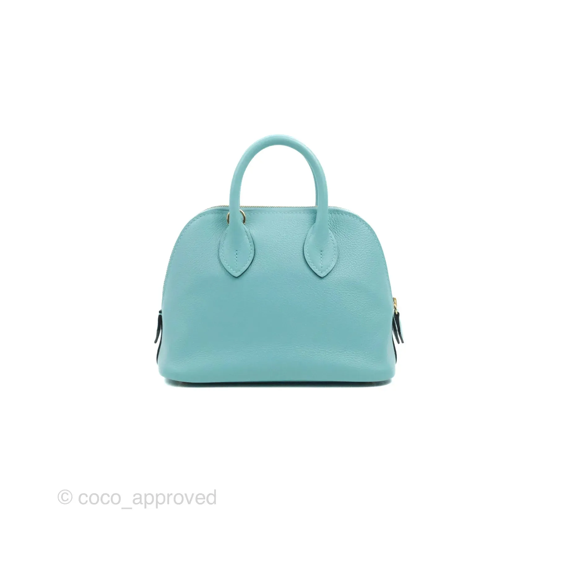 Hermes Mini Bolide 1923 Bag Bleu Atoll Evecolor Gold Hardware