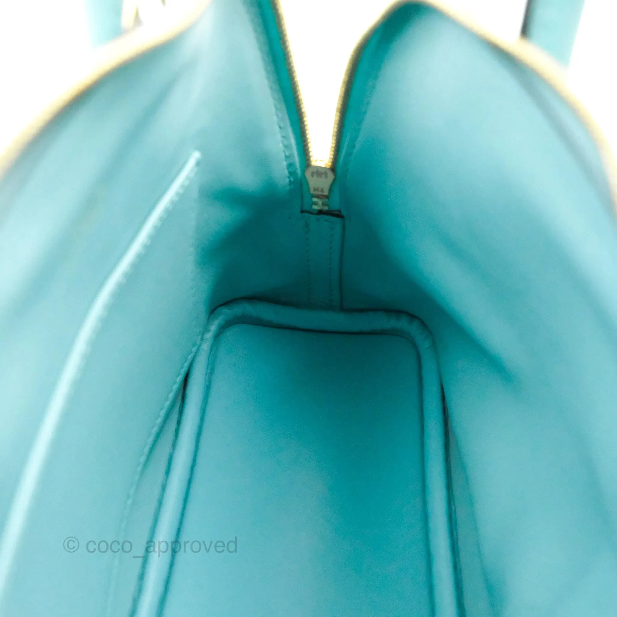 Hermes Mini Bolide 1923 Bag Bleu Atoll Evecolor Gold Hardware