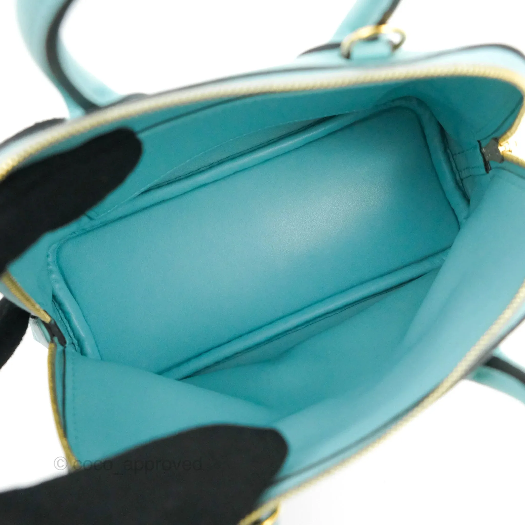Hermes Mini Bolide 1923 Bag Bleu Atoll Evecolor Gold Hardware
