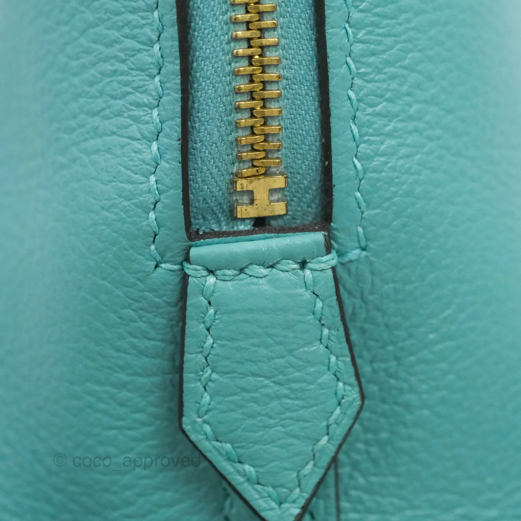 Hermes Mini Bolide 1923 Bag Bleu Atoll Evecolor Gold Hardware