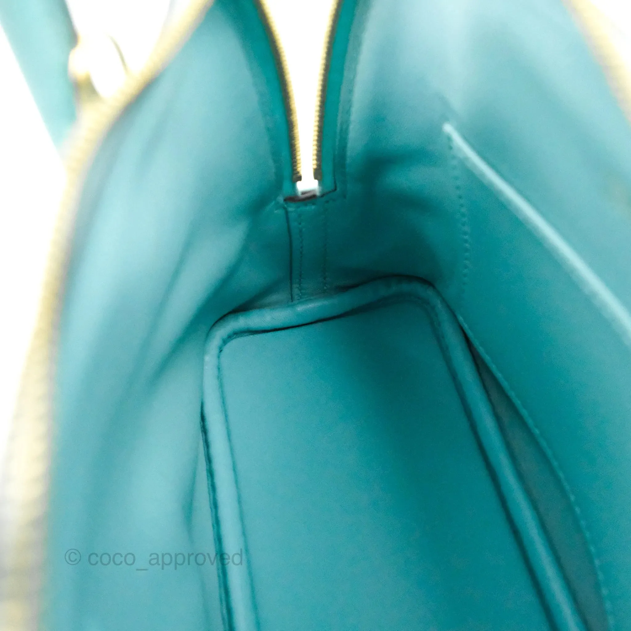 Hermes Mini Bolide 1923 Bag Bleu Atoll Evecolor Gold Hardware