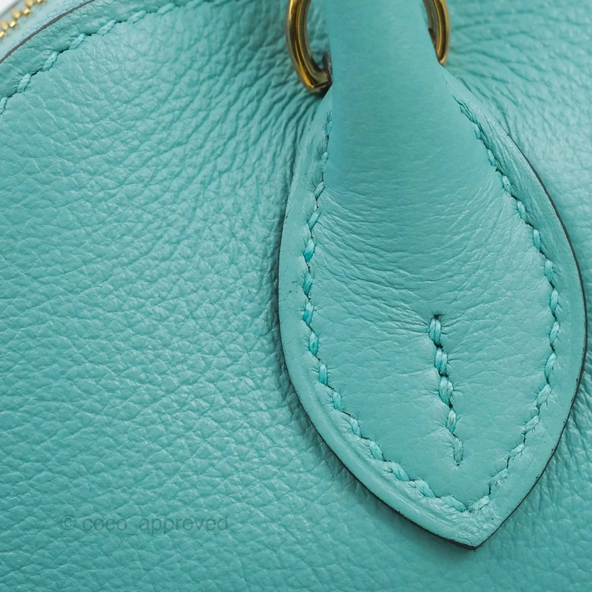 Hermes Mini Bolide 1923 Bag Bleu Atoll Evecolor Gold Hardware