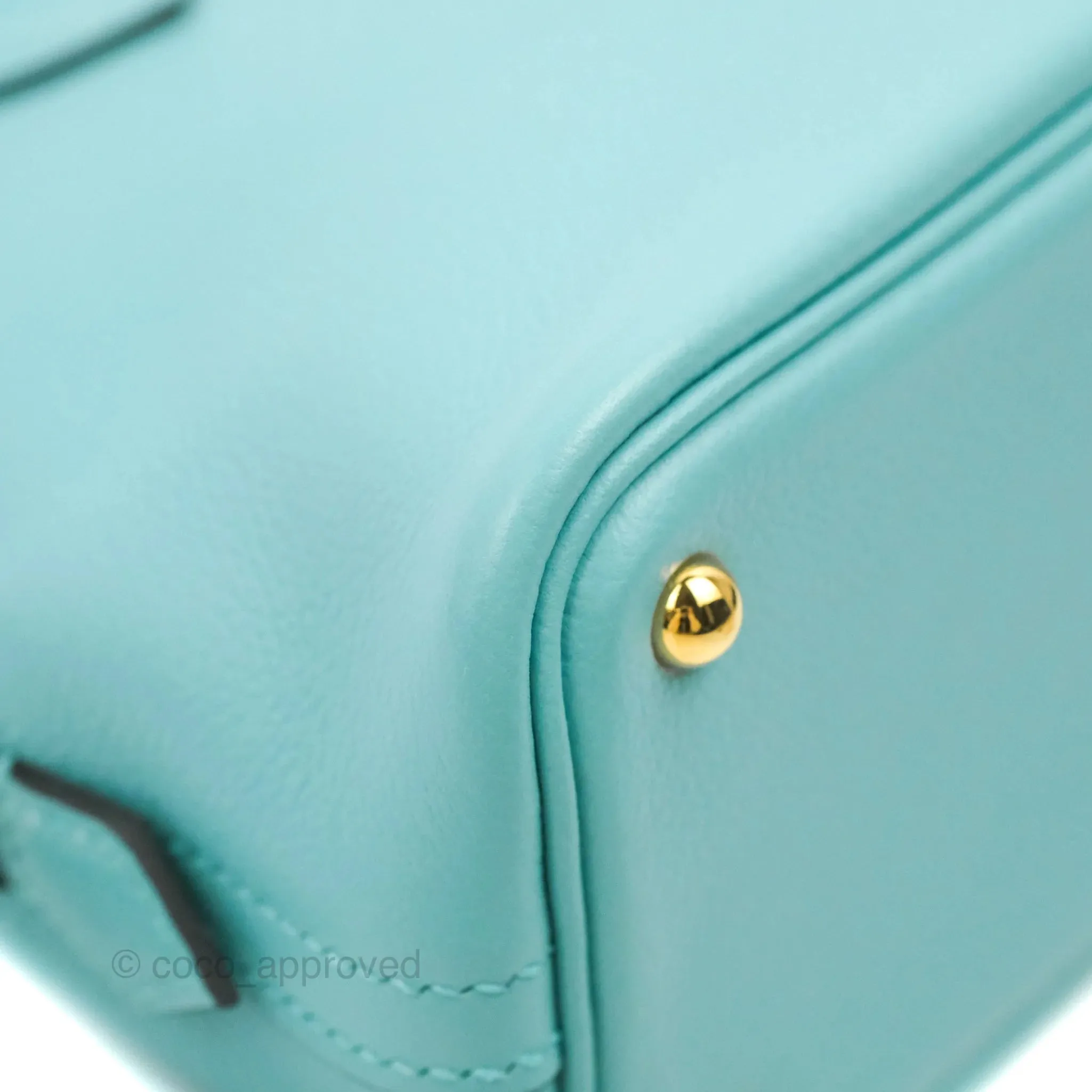 Hermes Mini Bolide 1923 Bag Bleu Atoll Evecolor Gold Hardware