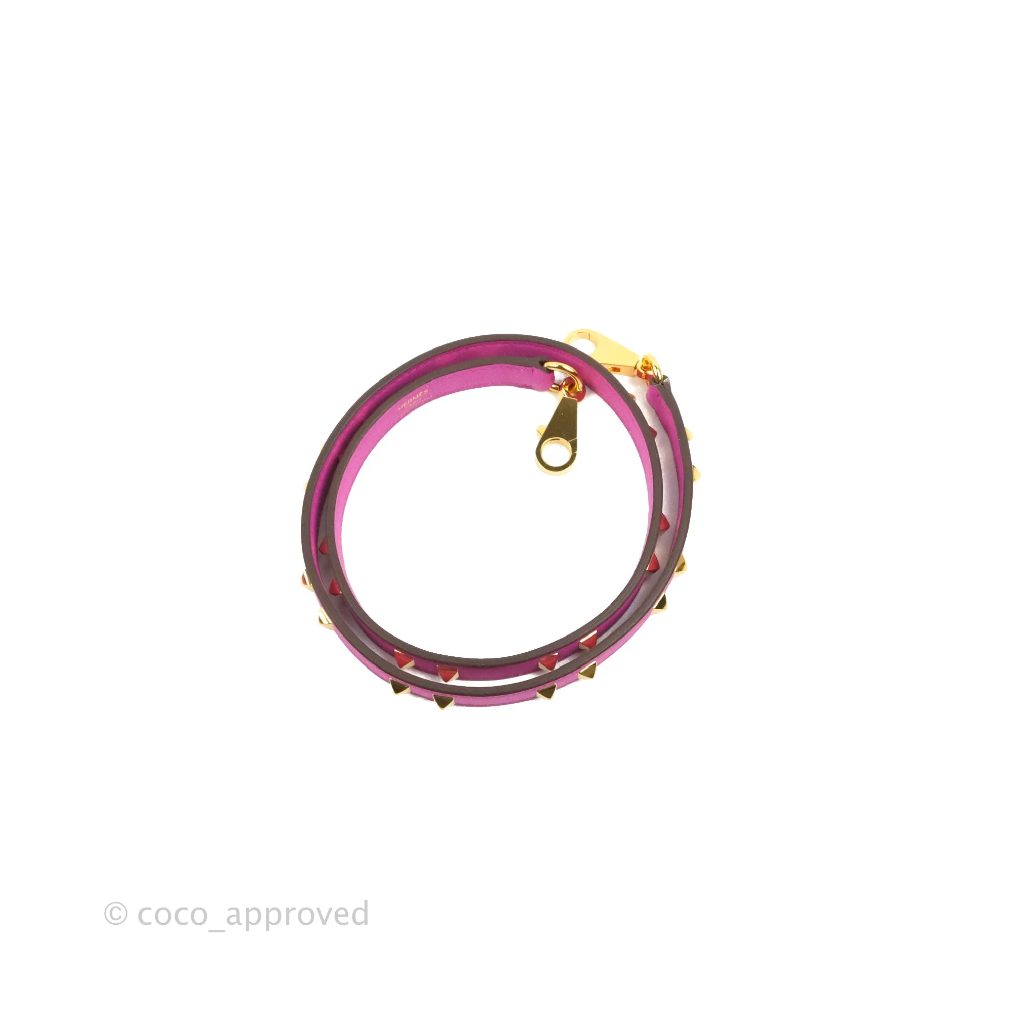 Hermes Mini Dog Carres Bag Magnolia Swift Strap