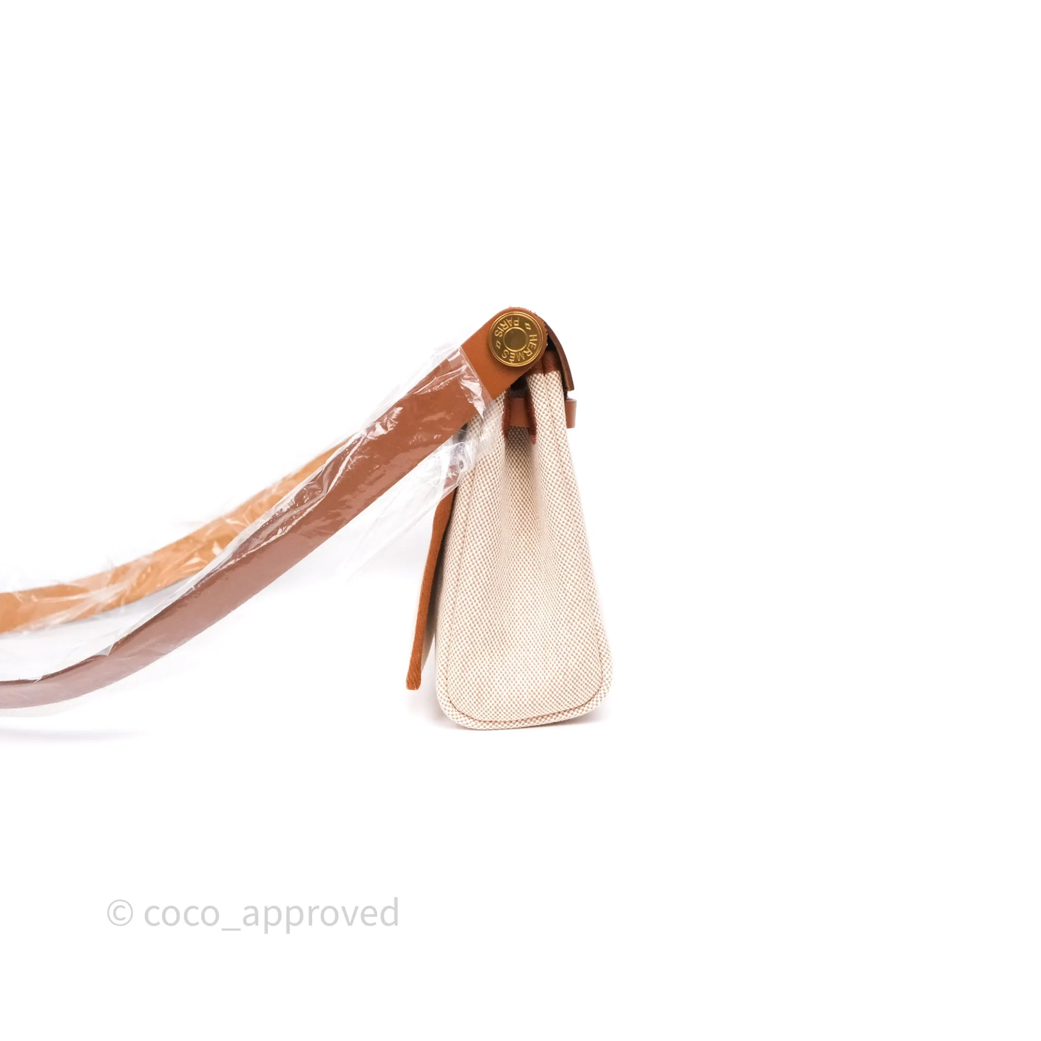 Hermes Mini Herbag Gold Ecru Gold Hardware