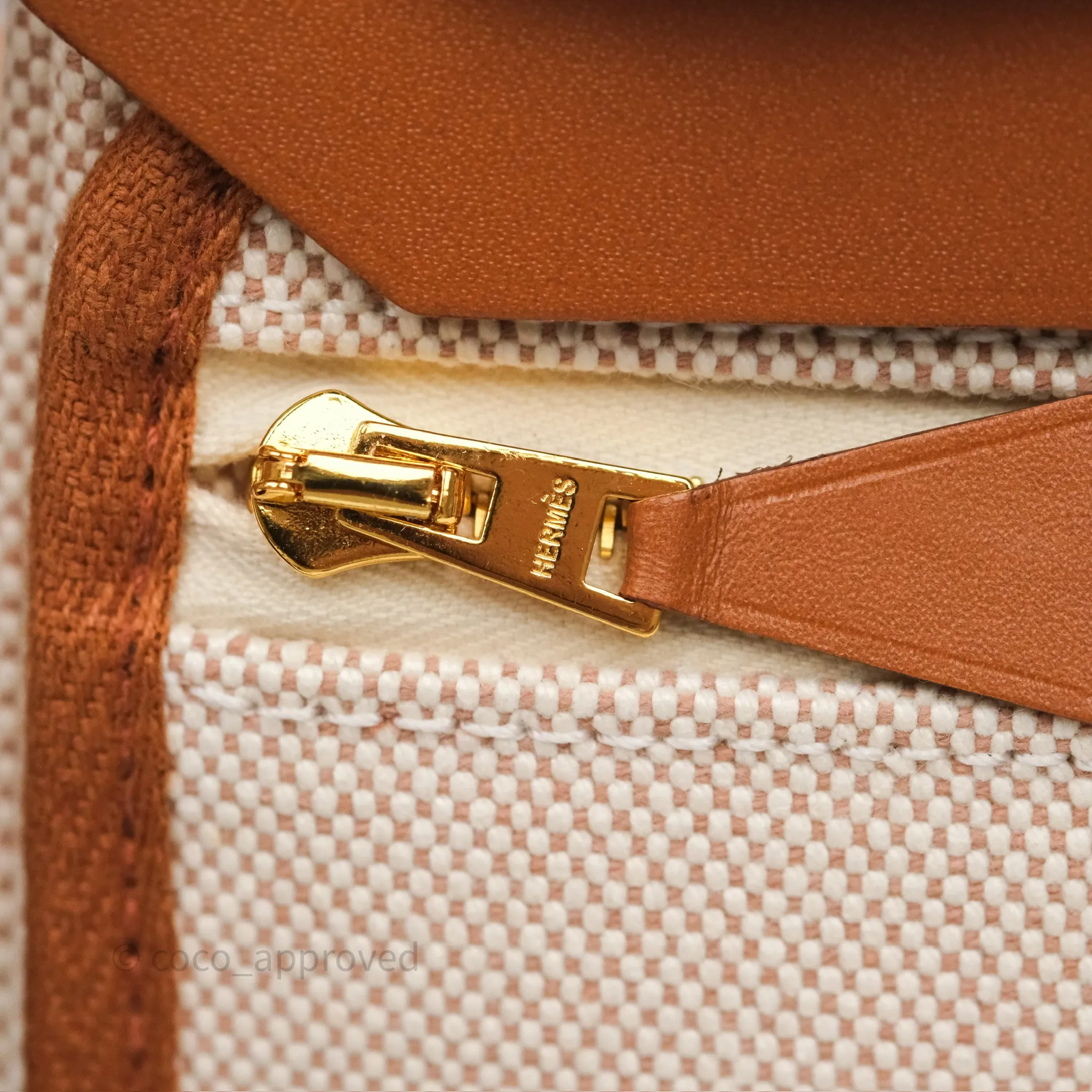 Hermes Mini Herbag Gold Ecru Gold Hardware