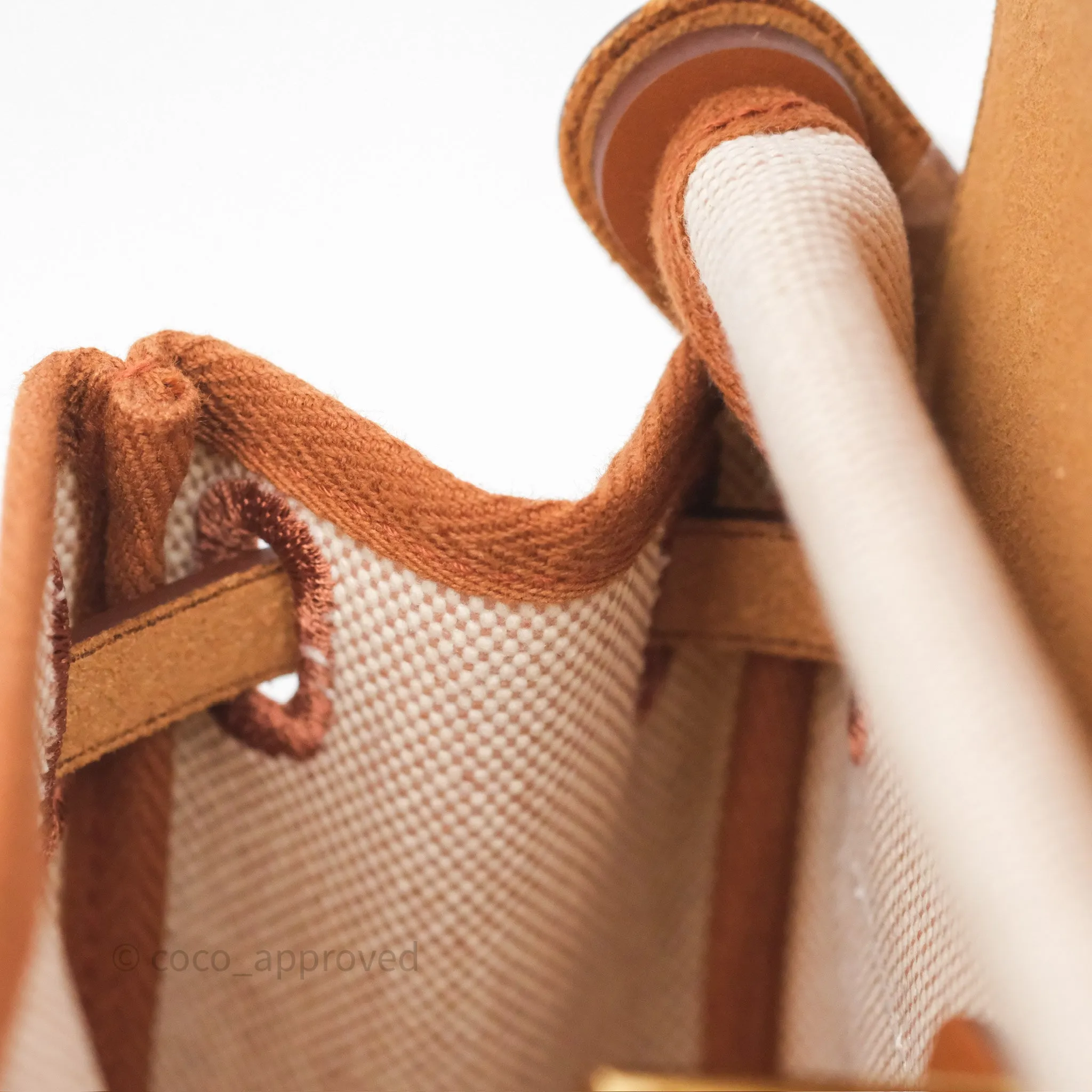 Hermes Mini Herbag Gold Ecru Gold Hardware