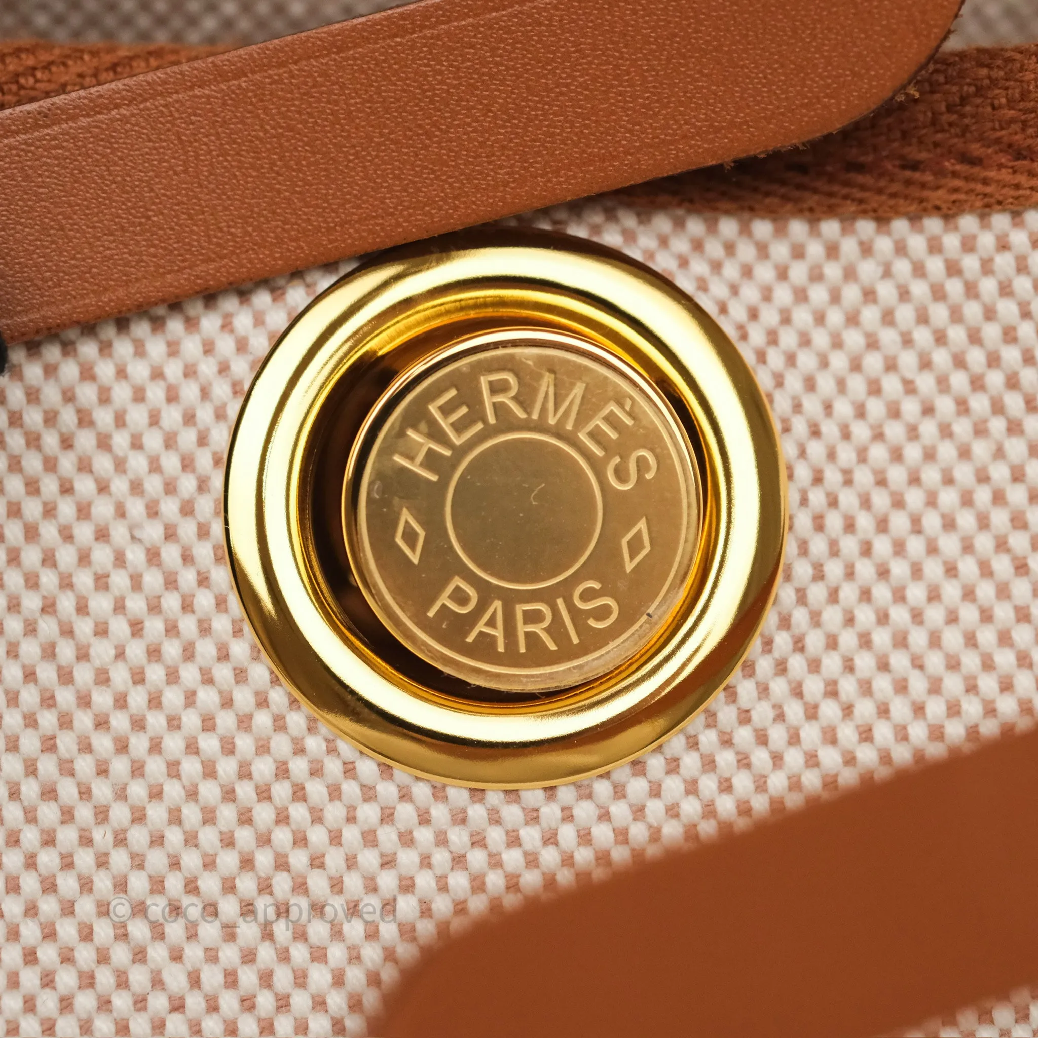 Hermes Mini Herbag Gold Ecru Gold Hardware
