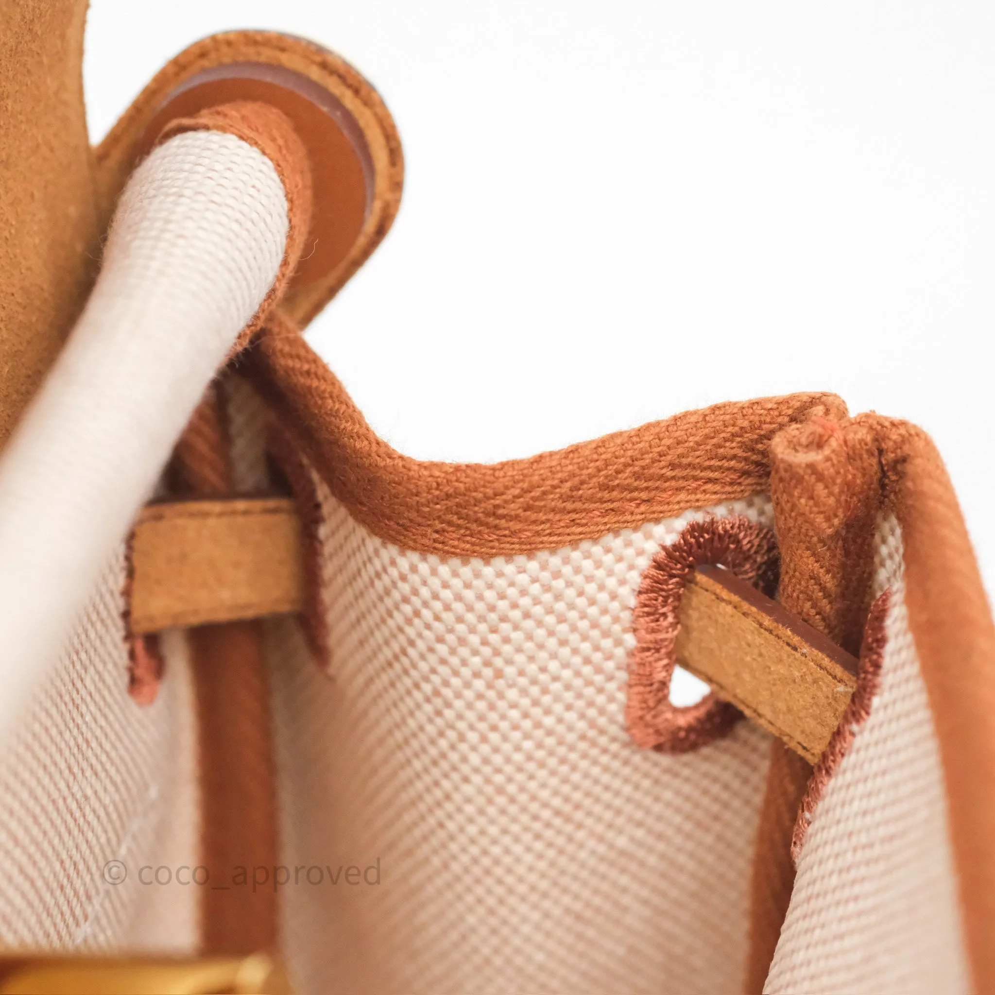 Hermes Mini Herbag Gold Ecru Gold Hardware