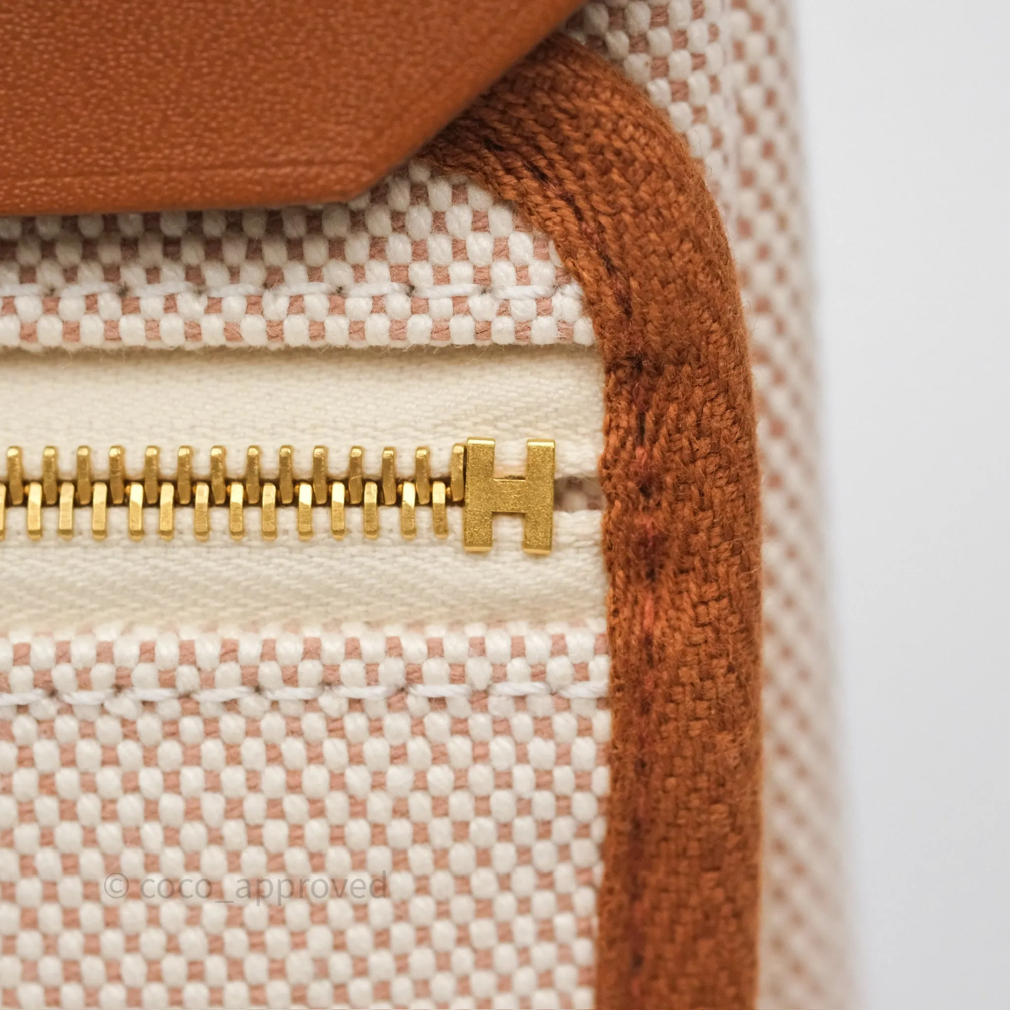 Hermes Mini Herbag Gold Ecru Gold Hardware