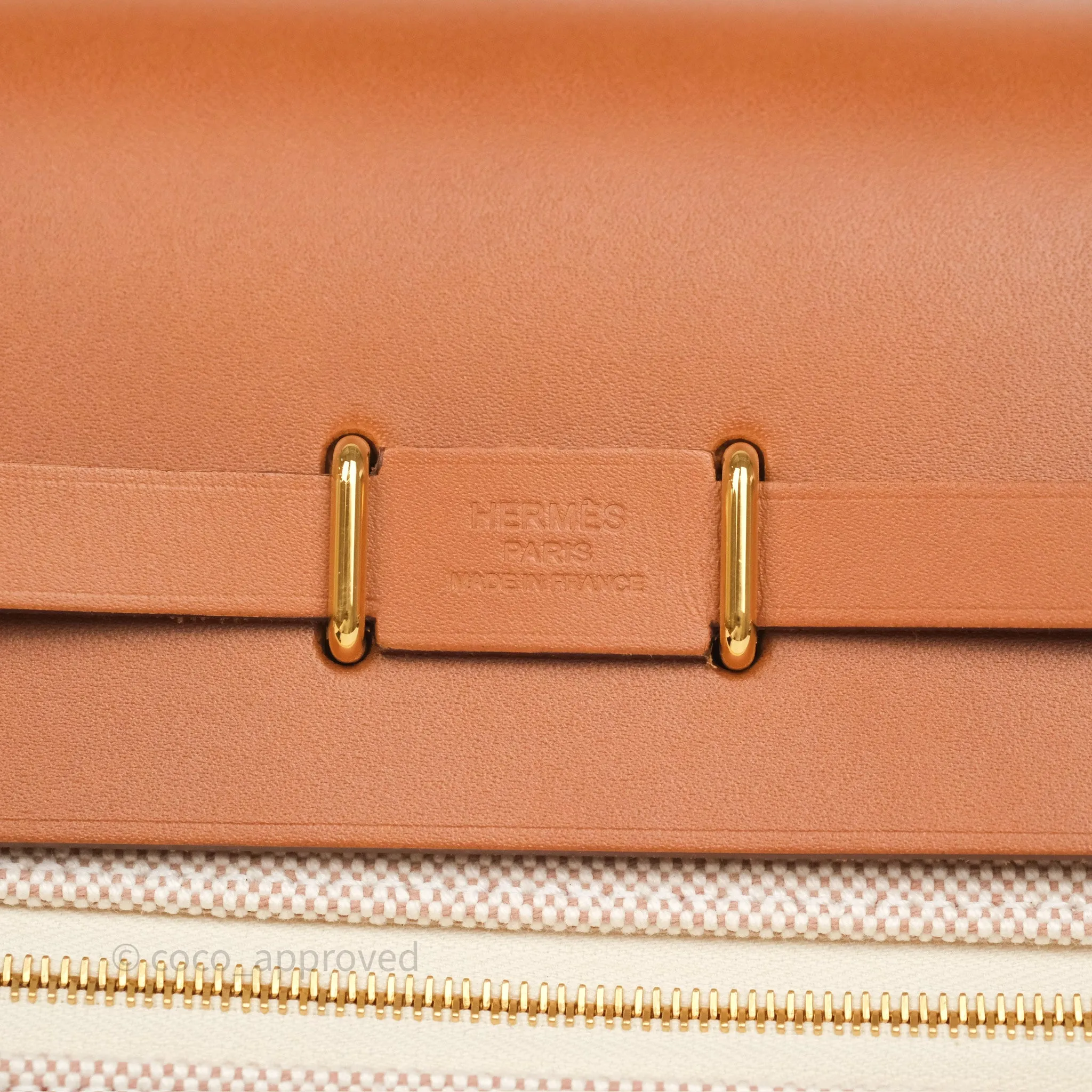 Hermes Mini Herbag Gold Ecru Gold Hardware