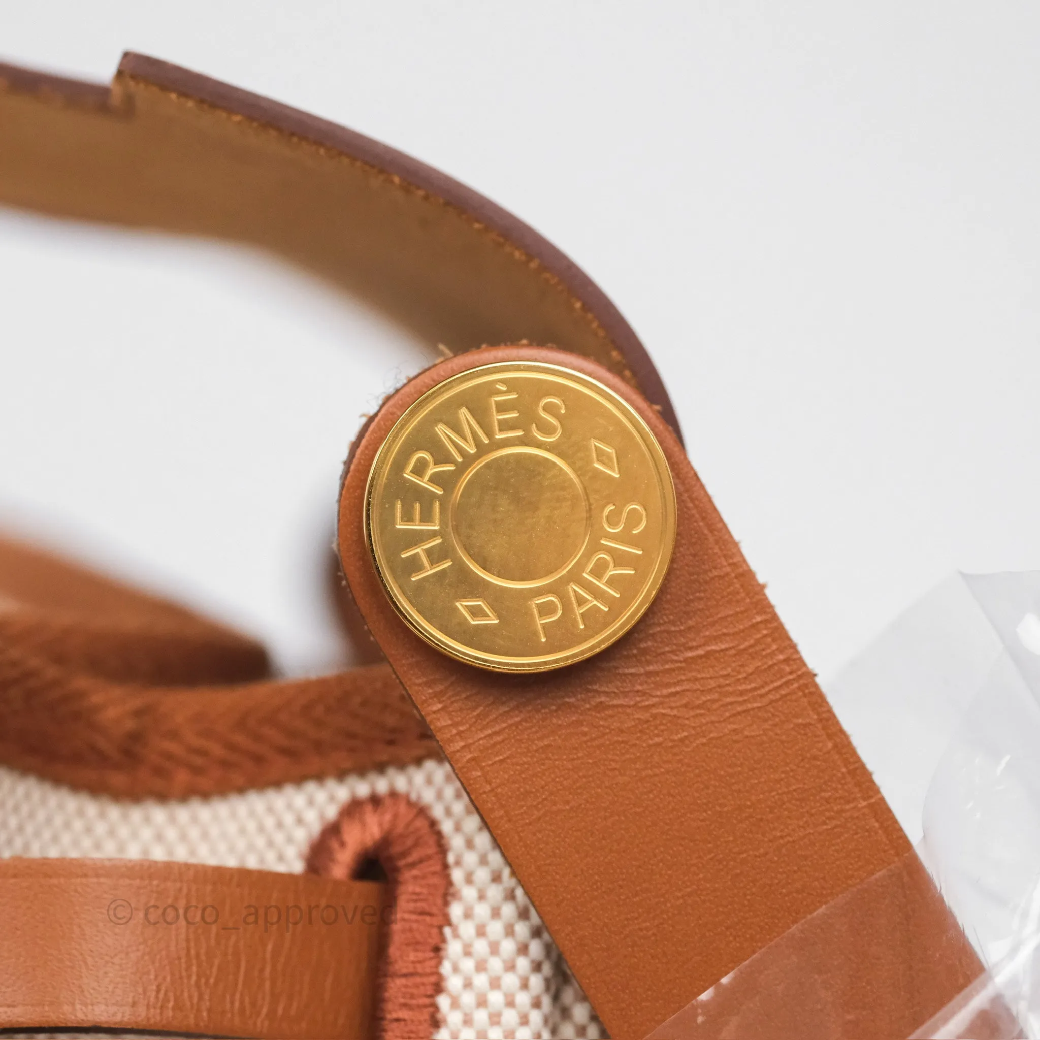 Hermes Mini Herbag Gold Ecru Gold Hardware