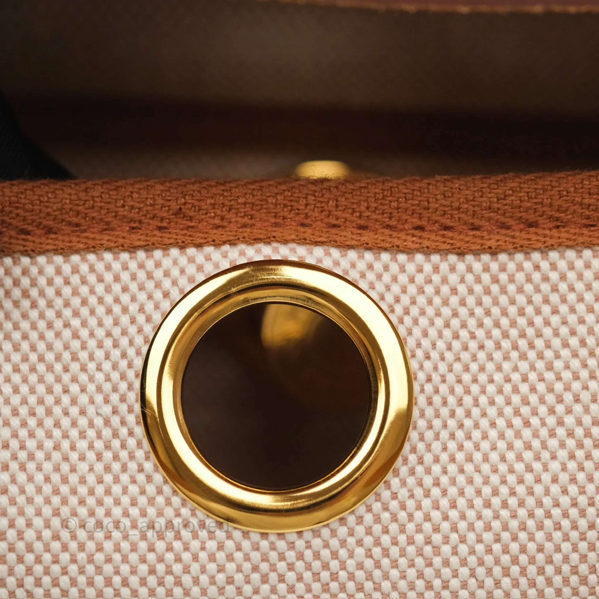 Hermes Mini Herbag Gold Ecru Gold Hardware