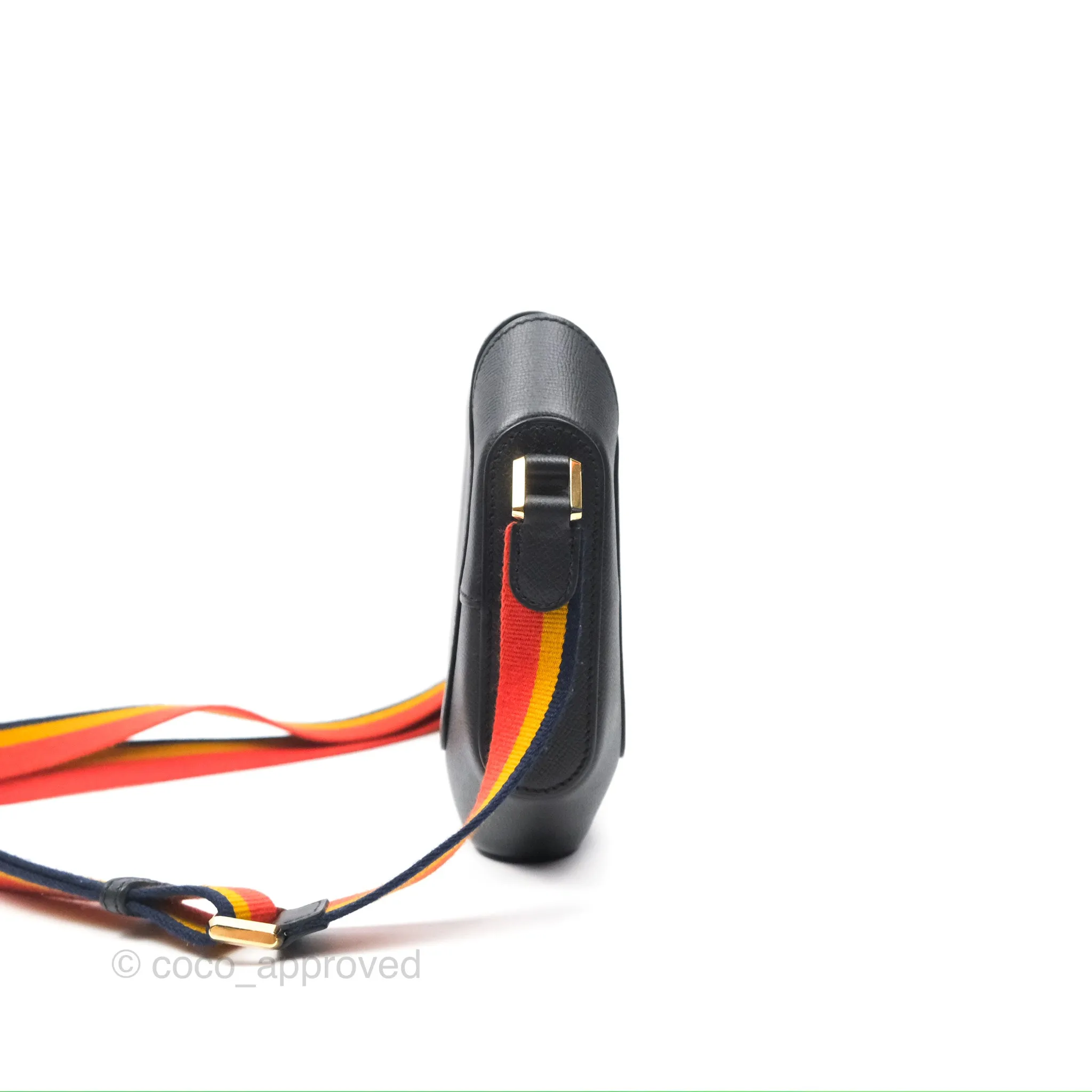 Hermes Octogone 23 Black Epsom
