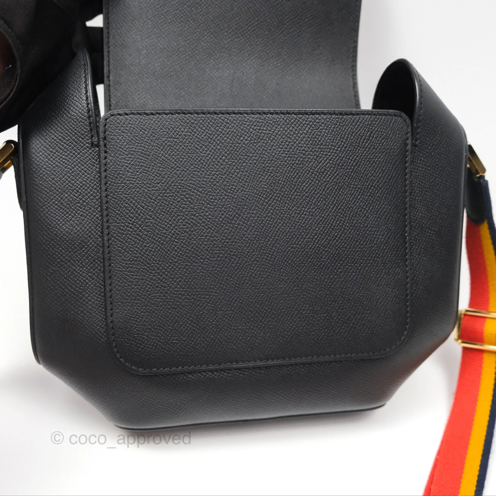 Hermes Octogone 23 Black Epsom