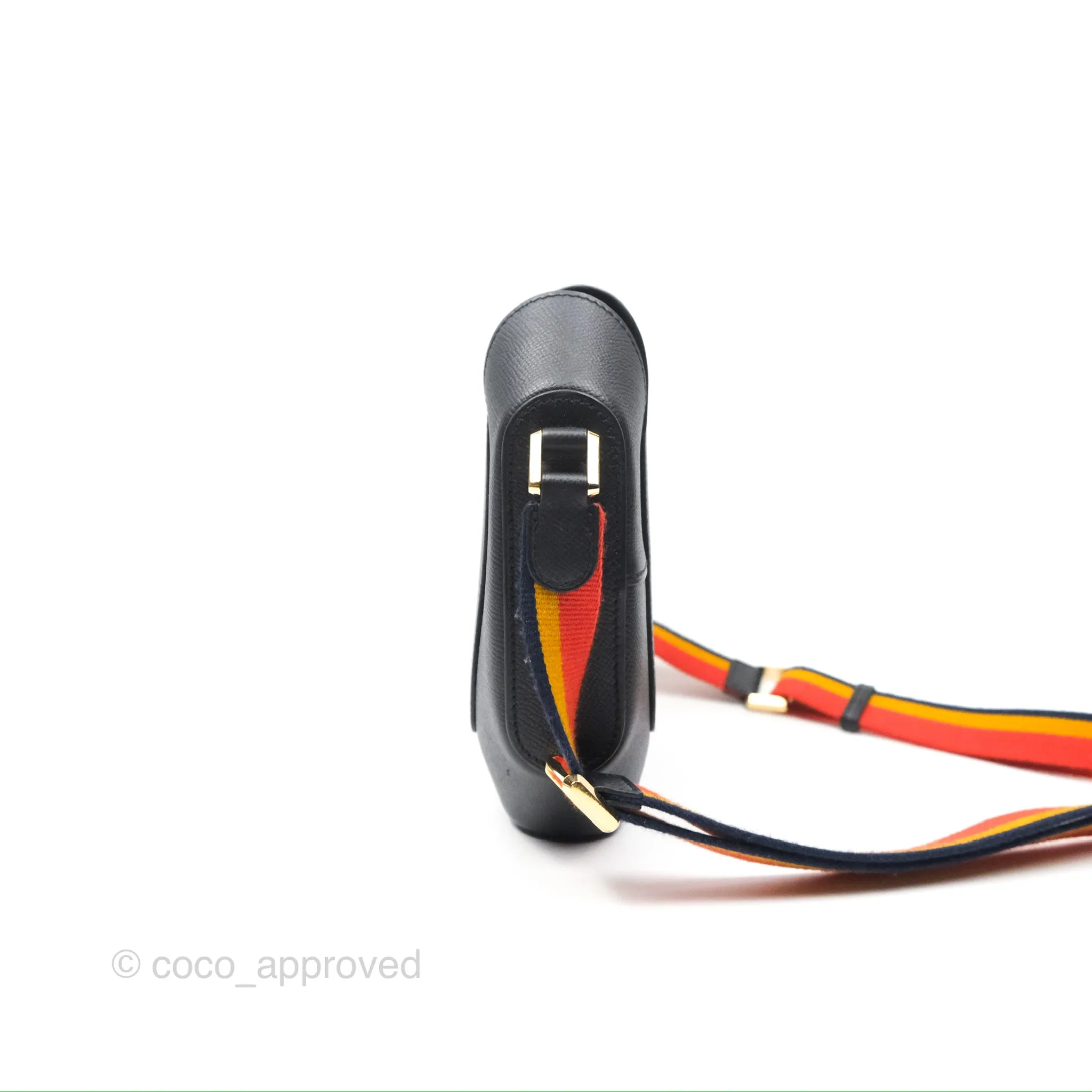Hermes Octogone 23 Black Epsom