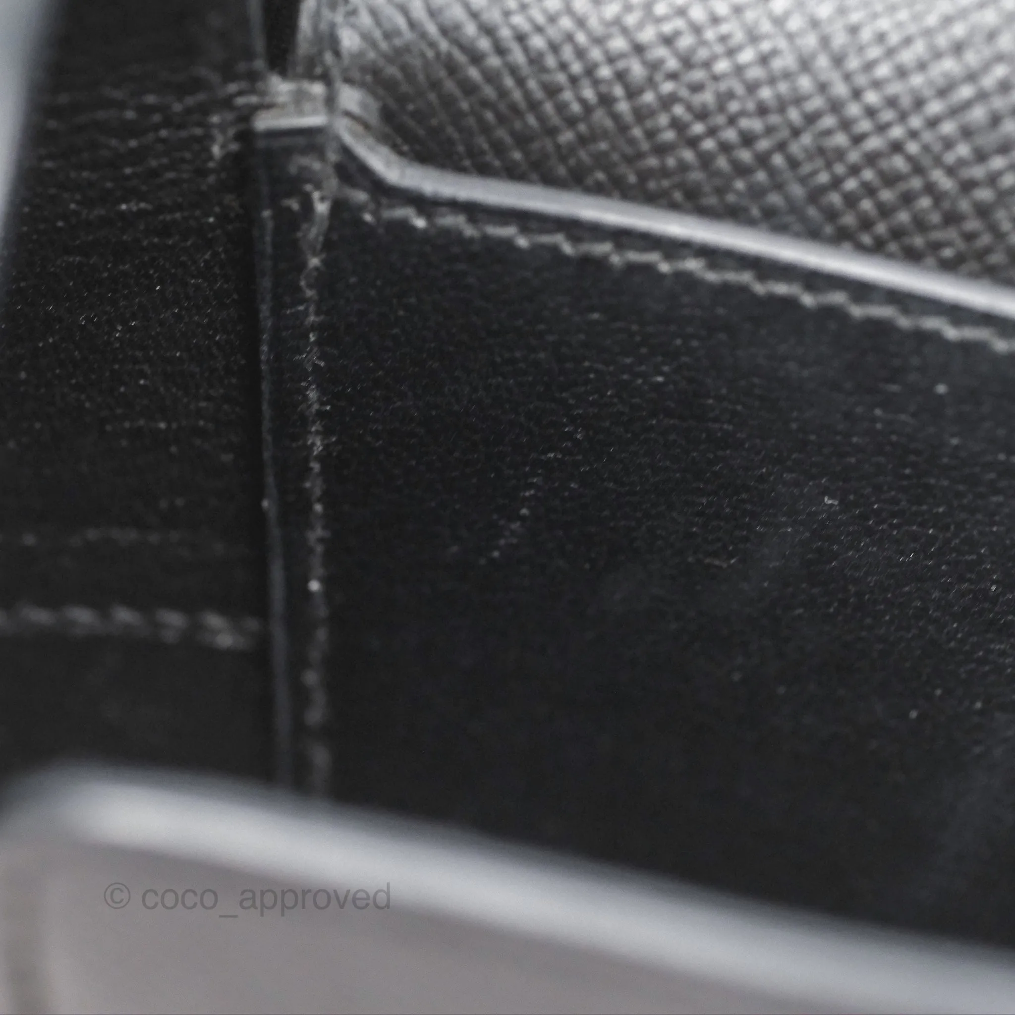 Hermes Octogone 23 Black Epsom