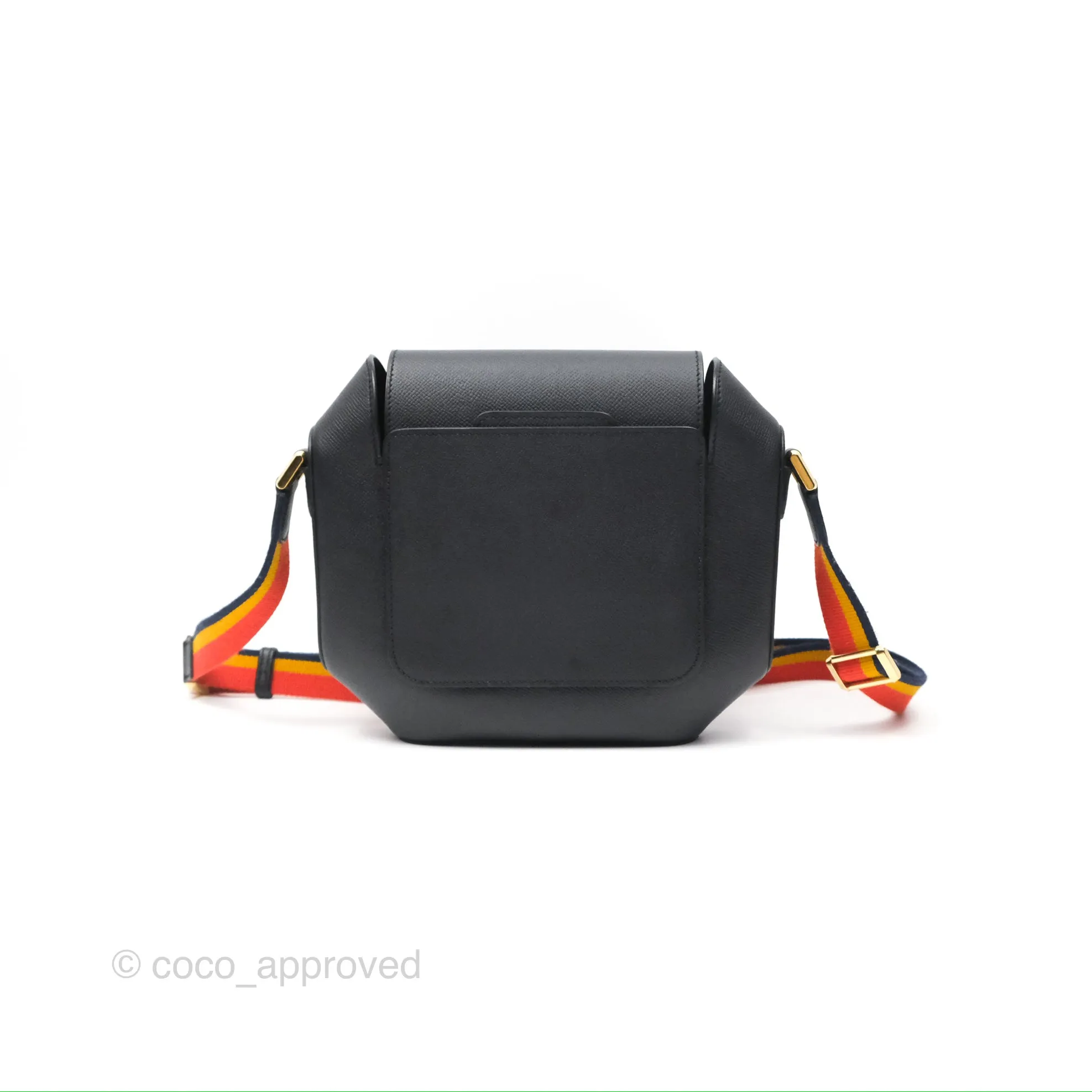 Hermes Octogone 23 Black Epsom