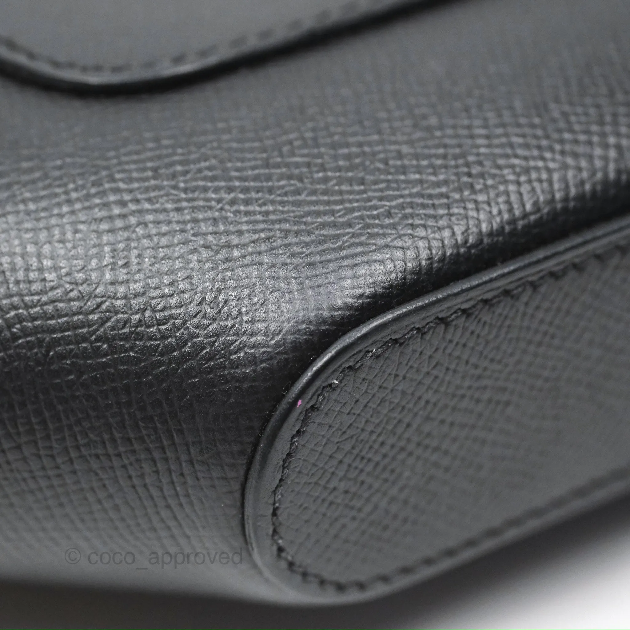 Hermes Octogone 23 Black Epsom