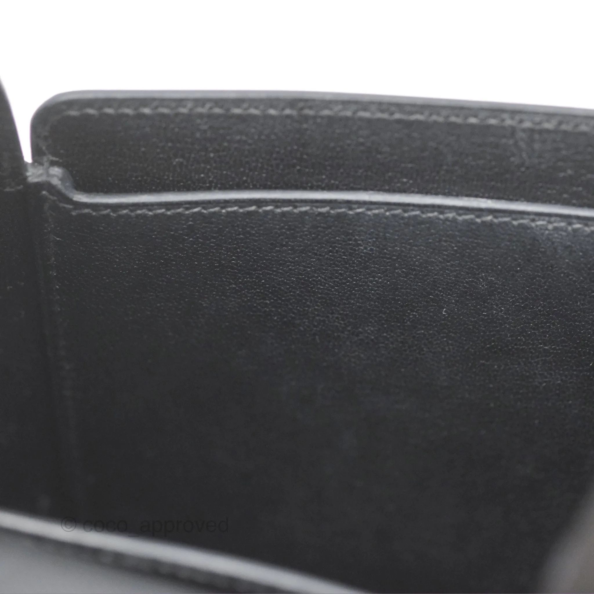 Hermes Octogone 23 Black Epsom