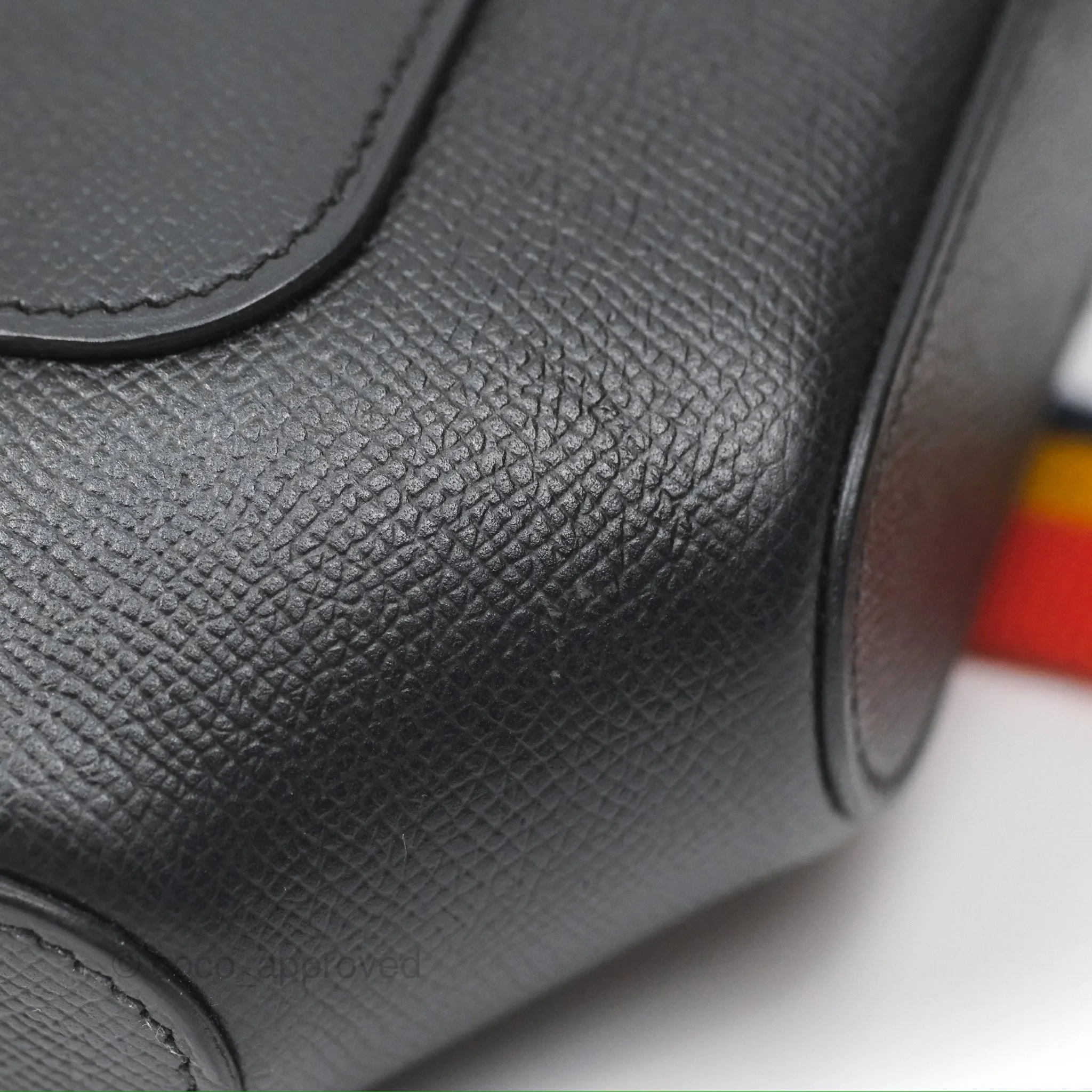 Hermes Octogone 23 Black Epsom