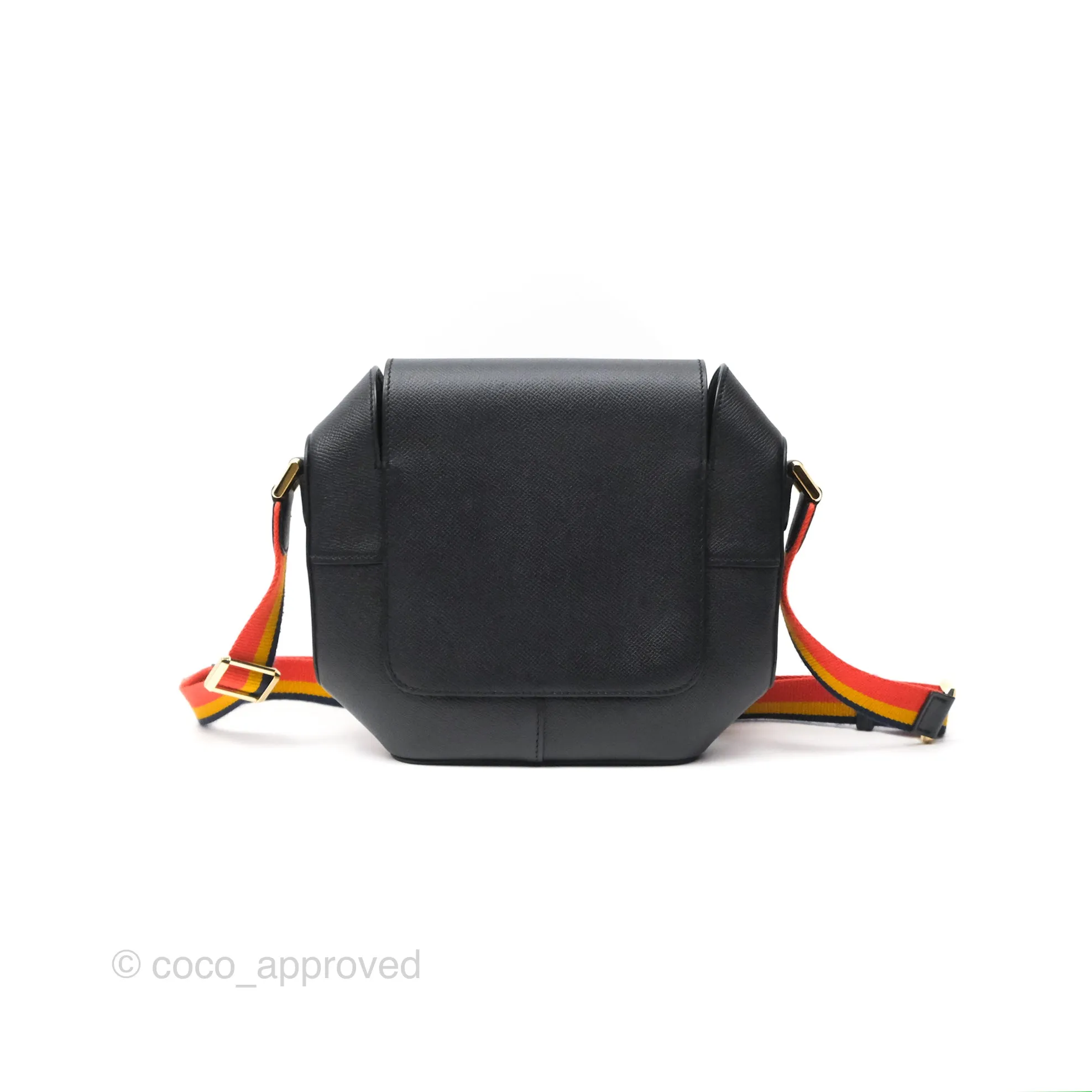 Hermes Octogone 23 Black Epsom