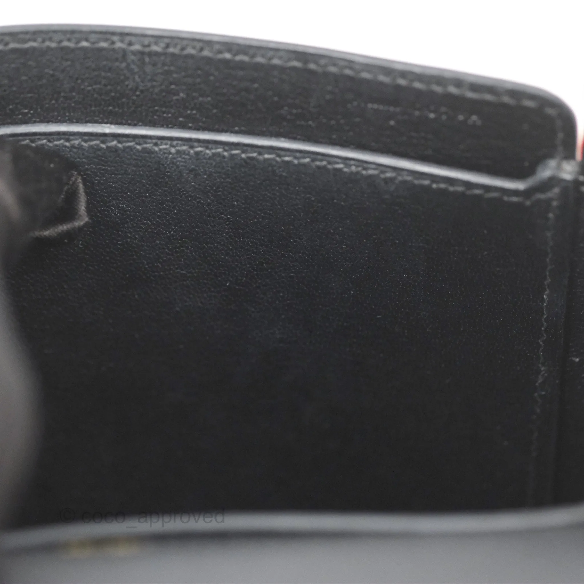 Hermes Octogone 23 Black Epsom