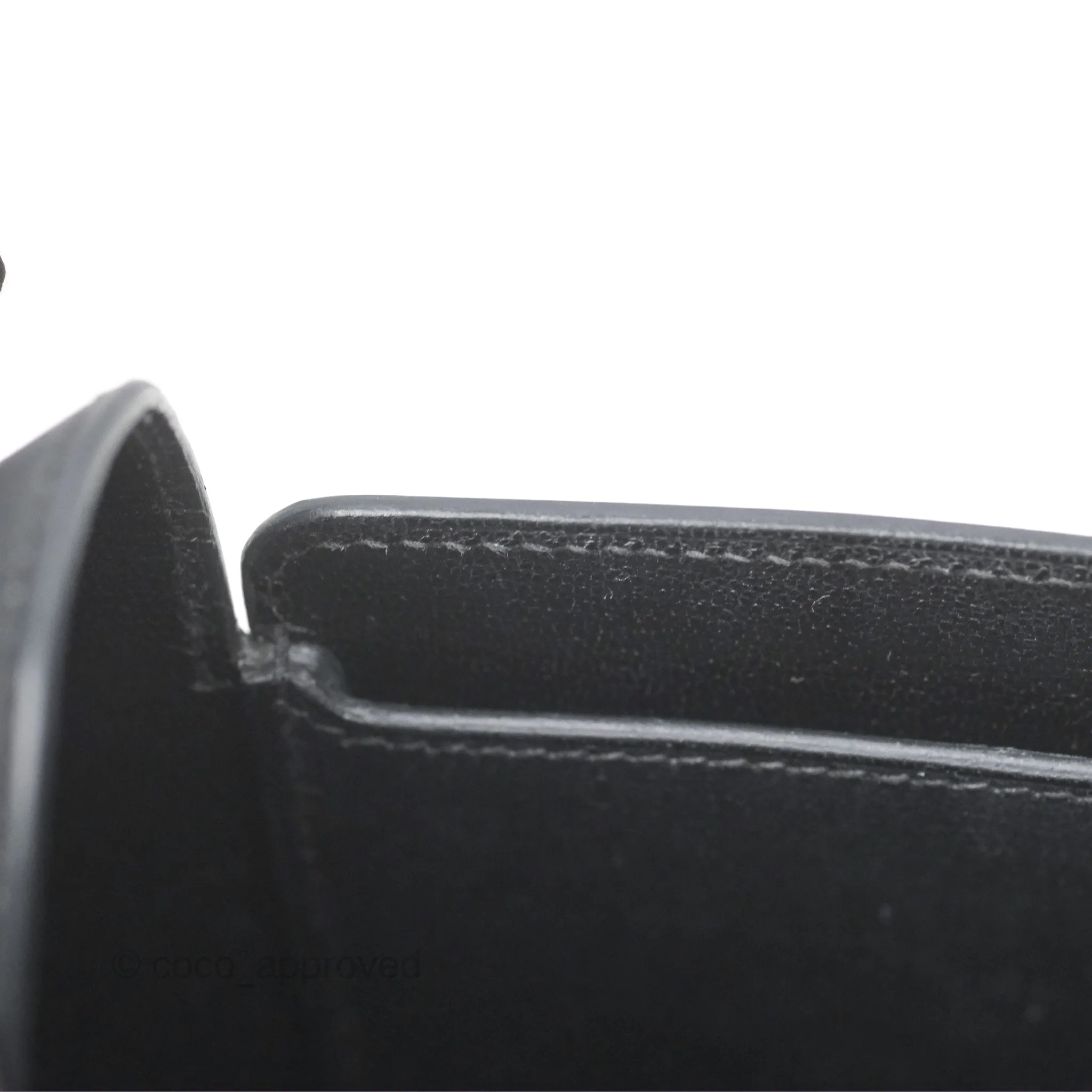 Hermes Octogone 23 Black Epsom