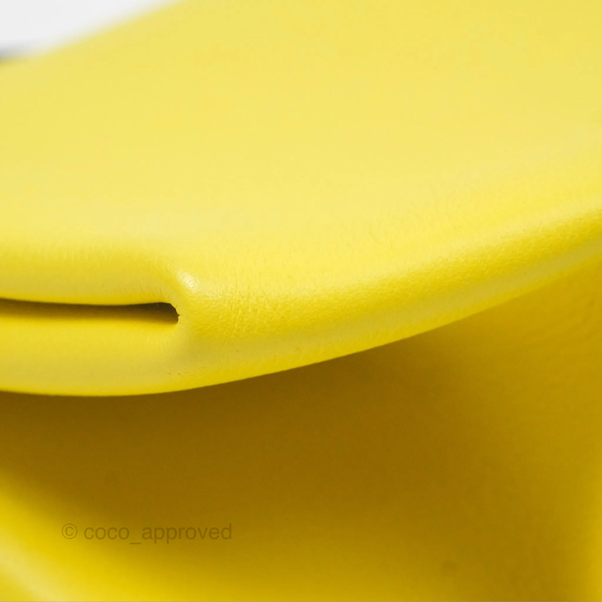 Hermes Opli Bag Lime Yellow Novillo