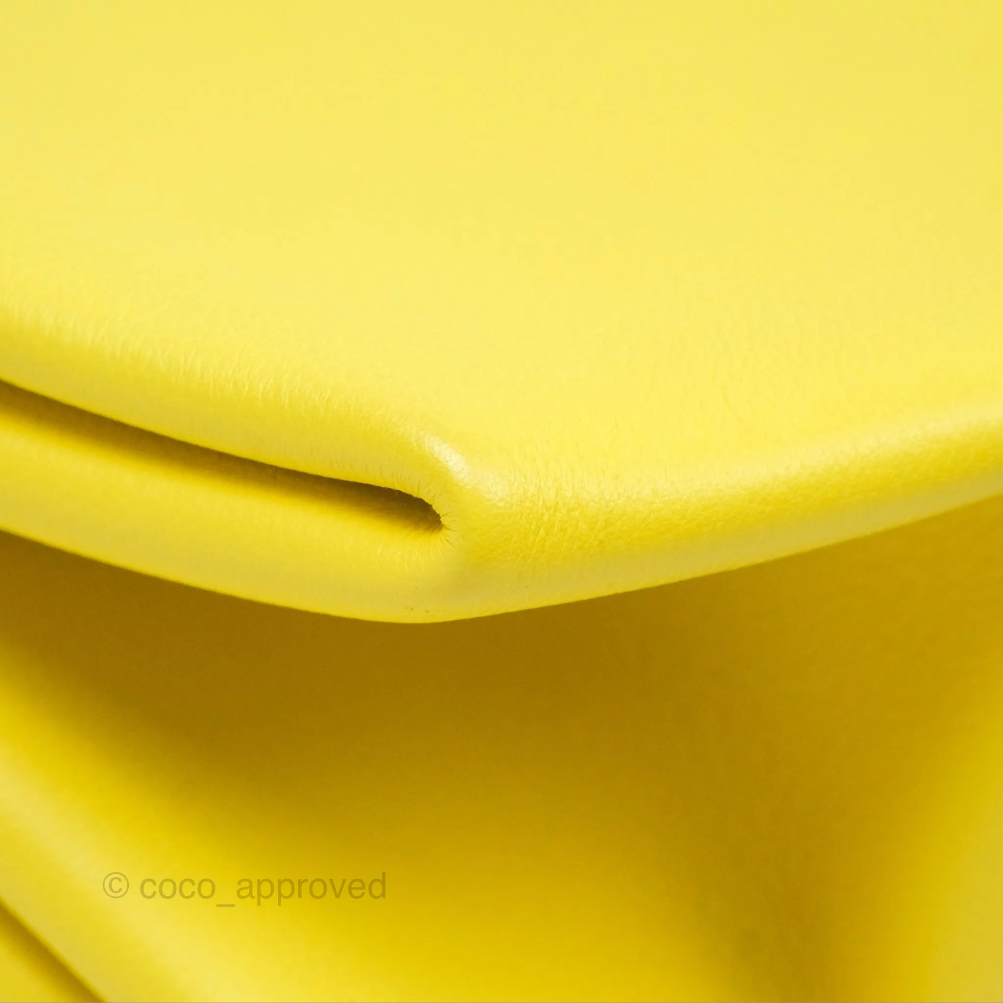 Hermes Opli Bag Lime Yellow Novillo