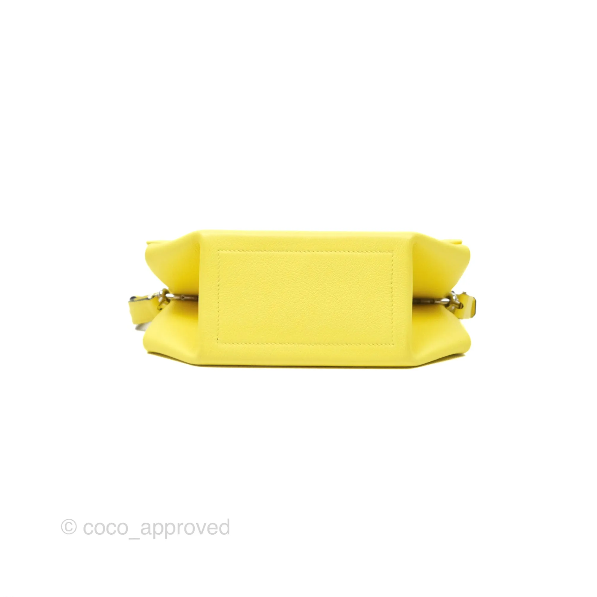 Hermes Opli Bag Lime Yellow Novillo