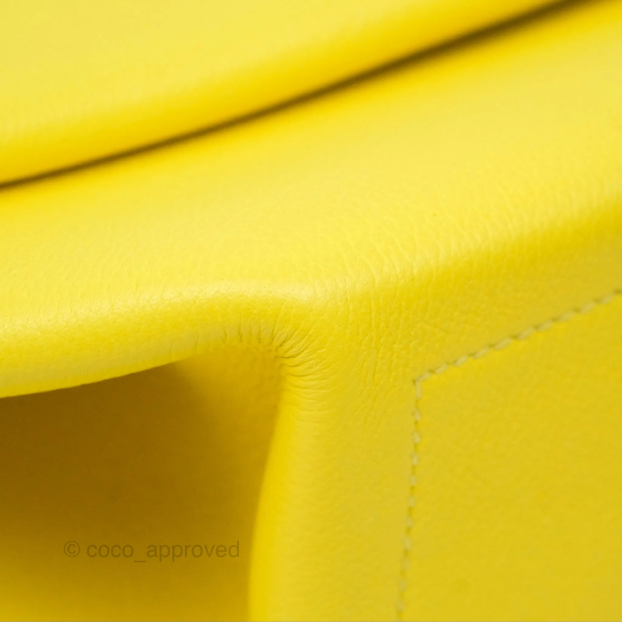 Hermes Opli Bag Lime Yellow Novillo