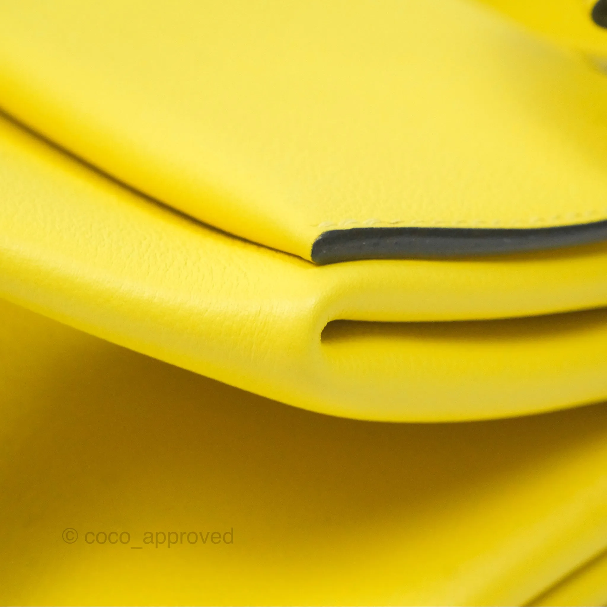 Hermes Opli Bag Lime Yellow Novillo