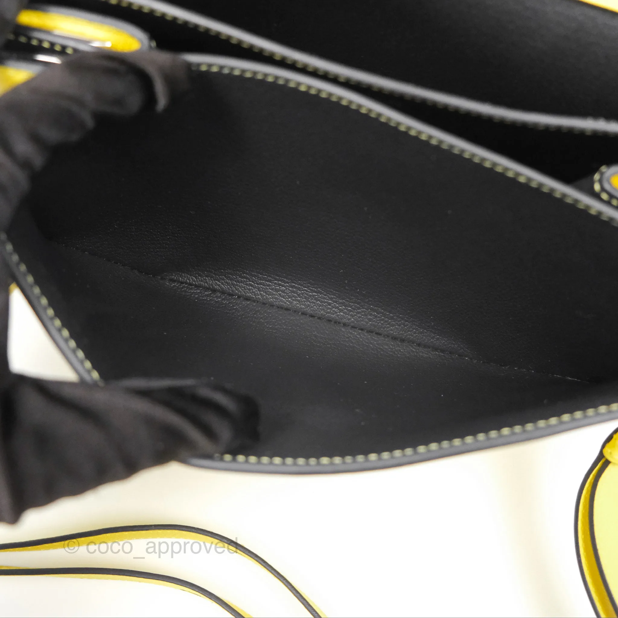 Hermes Opli Bag Lime Yellow Novillo