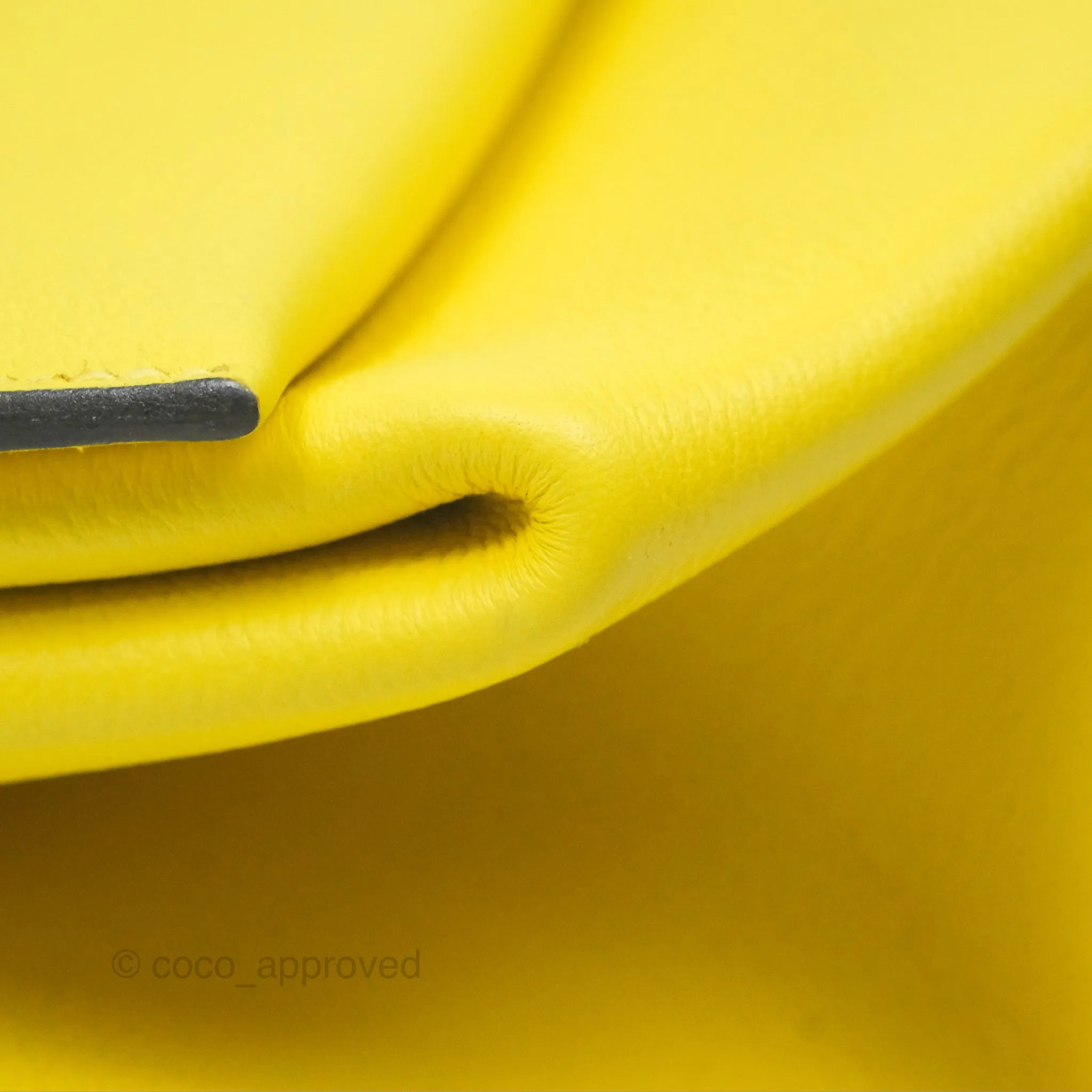 Hermes Opli Bag Lime Yellow Novillo