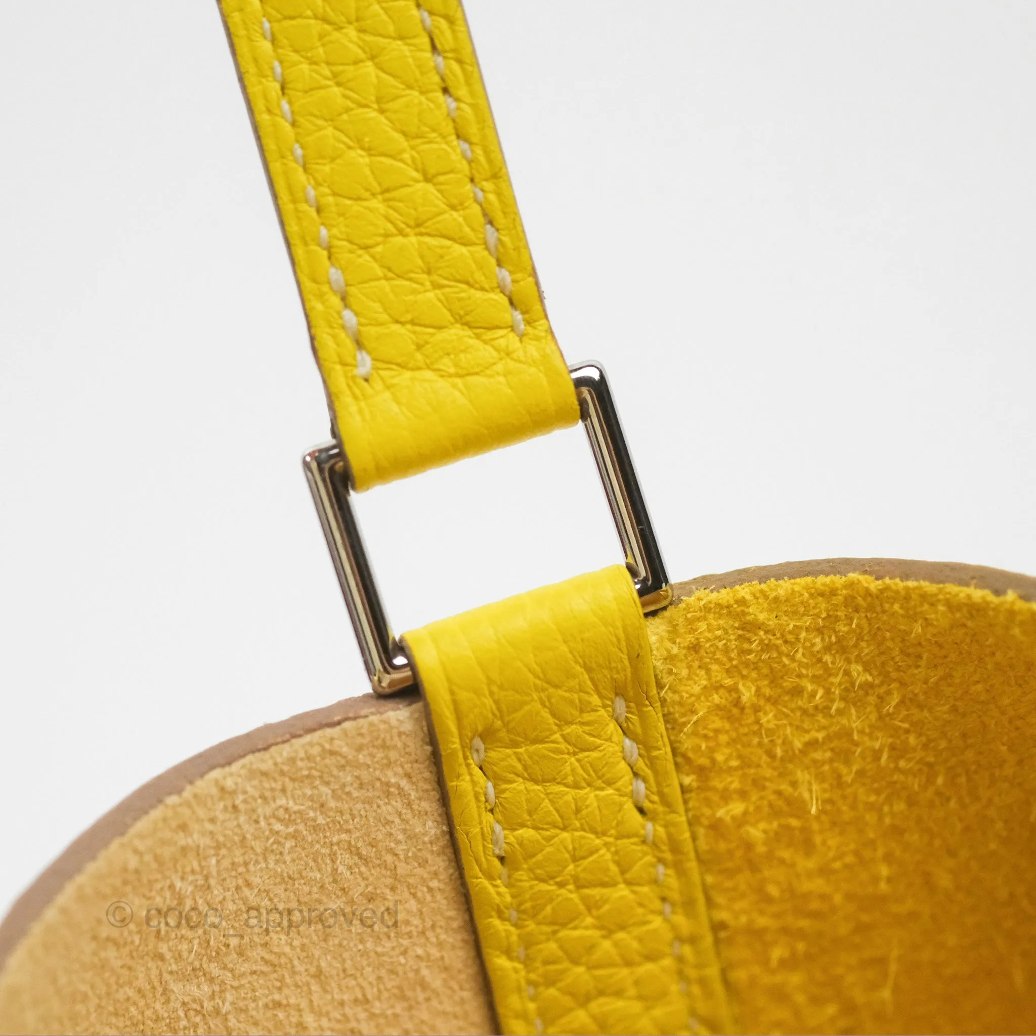 Hermes Picotin Lock 18 Lime 9R / Nata I2 Clemence Palladium Hardware